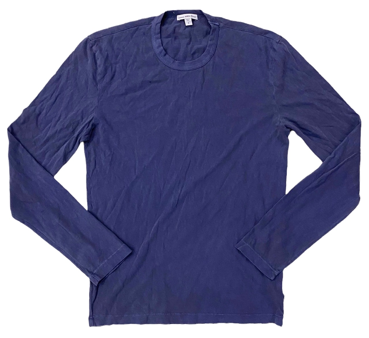 Tシャツ・カットソー JAMES PERSE Men T Shirts MLJ3351 BLN Blue James Perse Clothing Men's Basic Classic Light Blue L/S T