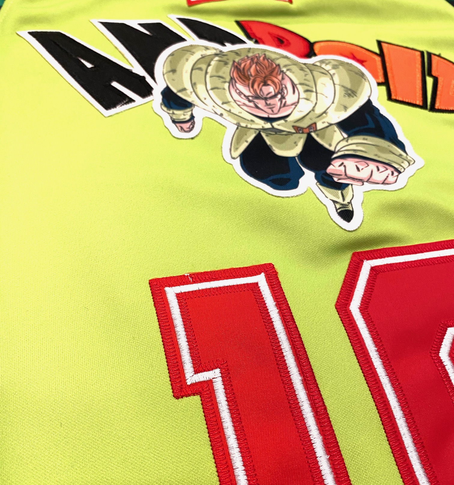 魅力的な価格 Headgear Classics スポーツ用品 バスケットボール Android 16 Dragon Ball Z Men S Embroidered Basketball Jersey Www Todoceremonia Es