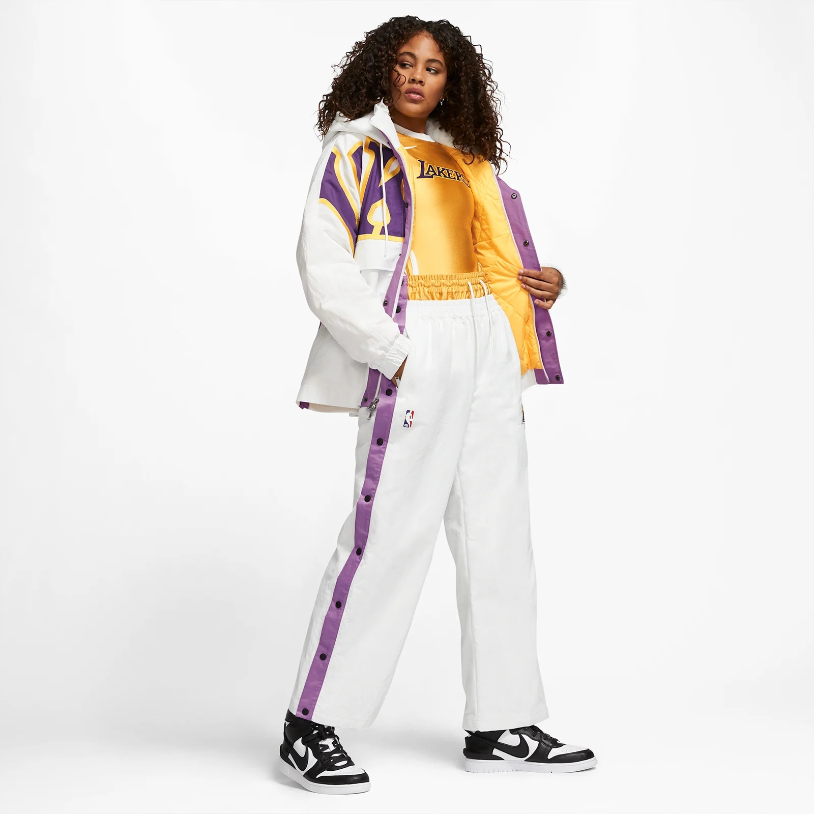 Los Angeles Lakers Women's X Nike Ambush NBA Collection Long Sleeve Retro Jersey - Picture 12 of 27