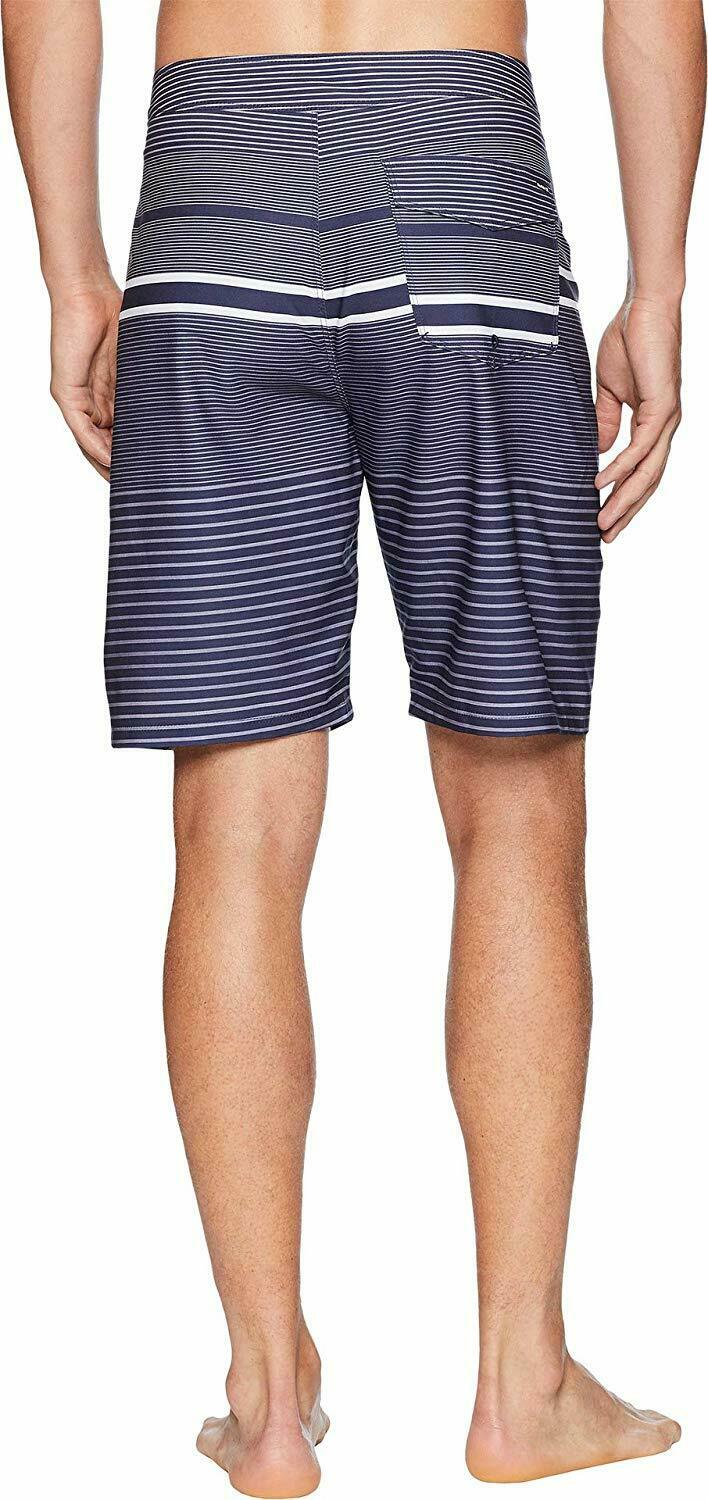 Hurley Boardshort Swim Trunk Men's Striped 21" Length All Sizes 29-40 Retail $40 - Picture 16 of 40