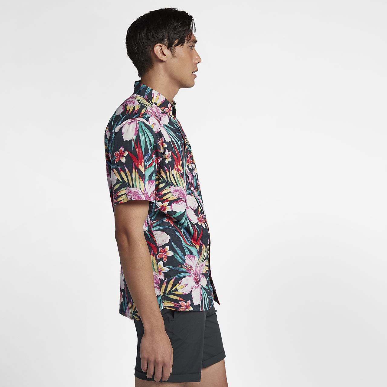 Hurley Men's Garden Short Sleeve Button Front Shirt - Picture 3 of 15