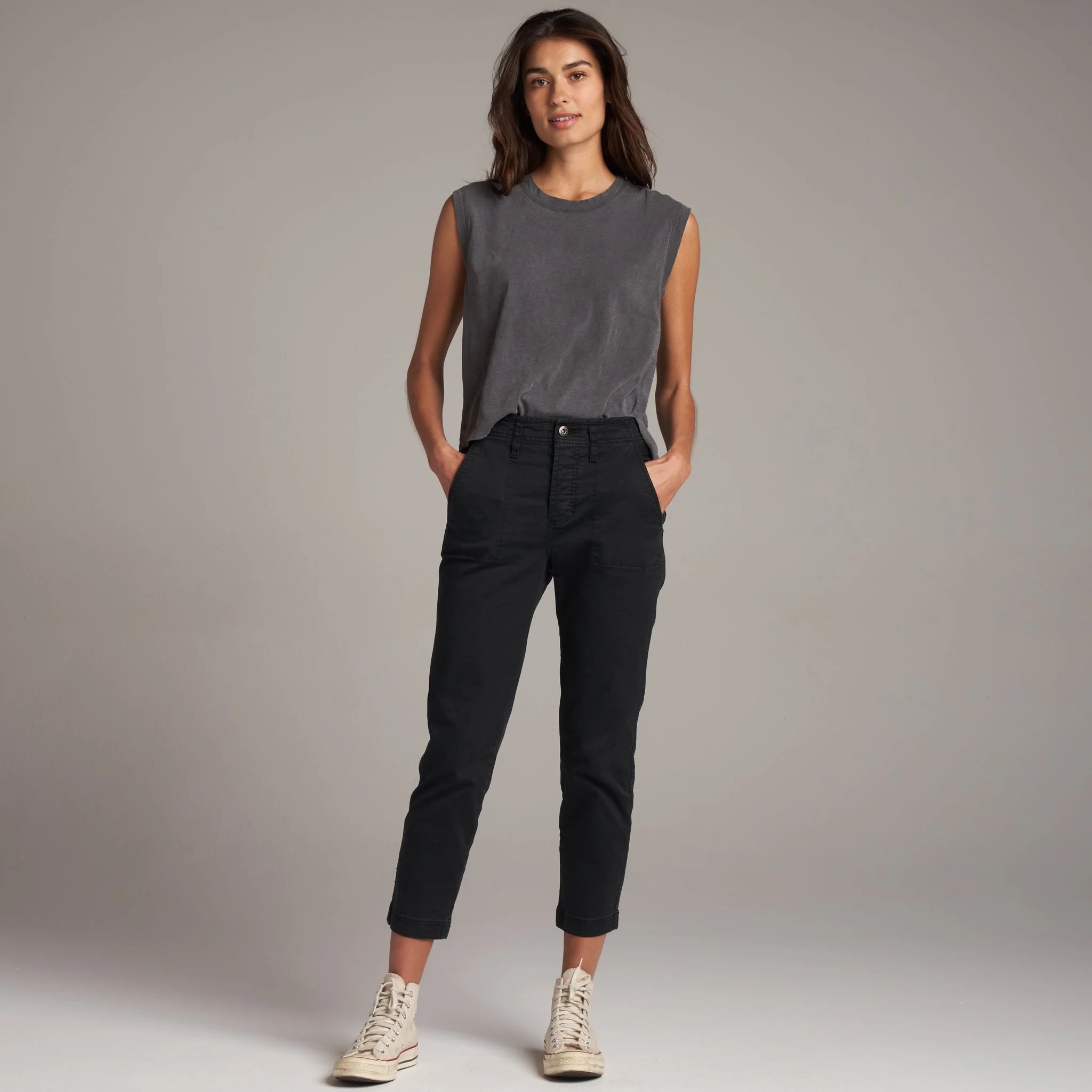 Camisa sin mangas Rowan Savannah de algodón con musculoso para mujer - Imagen 20 de 40