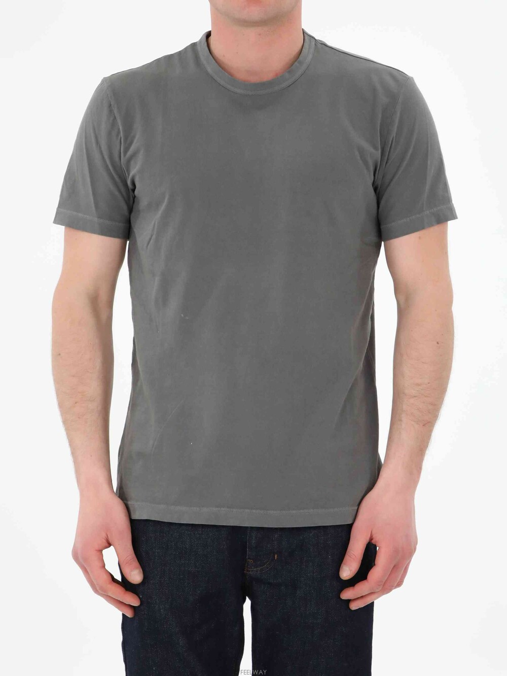 Camiseta para hombre James Perse de algodón tejido MLJ3311 manga corta cuello redondo - Imagen 38 de 58