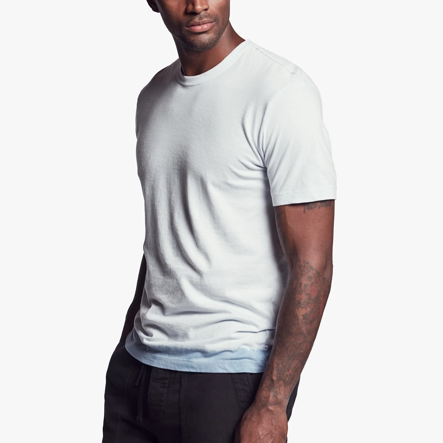 Camiseta para hombre James Perse de algodón tejido MLJ3311 manga corta cuello redondo - Imagen 34 de 58
