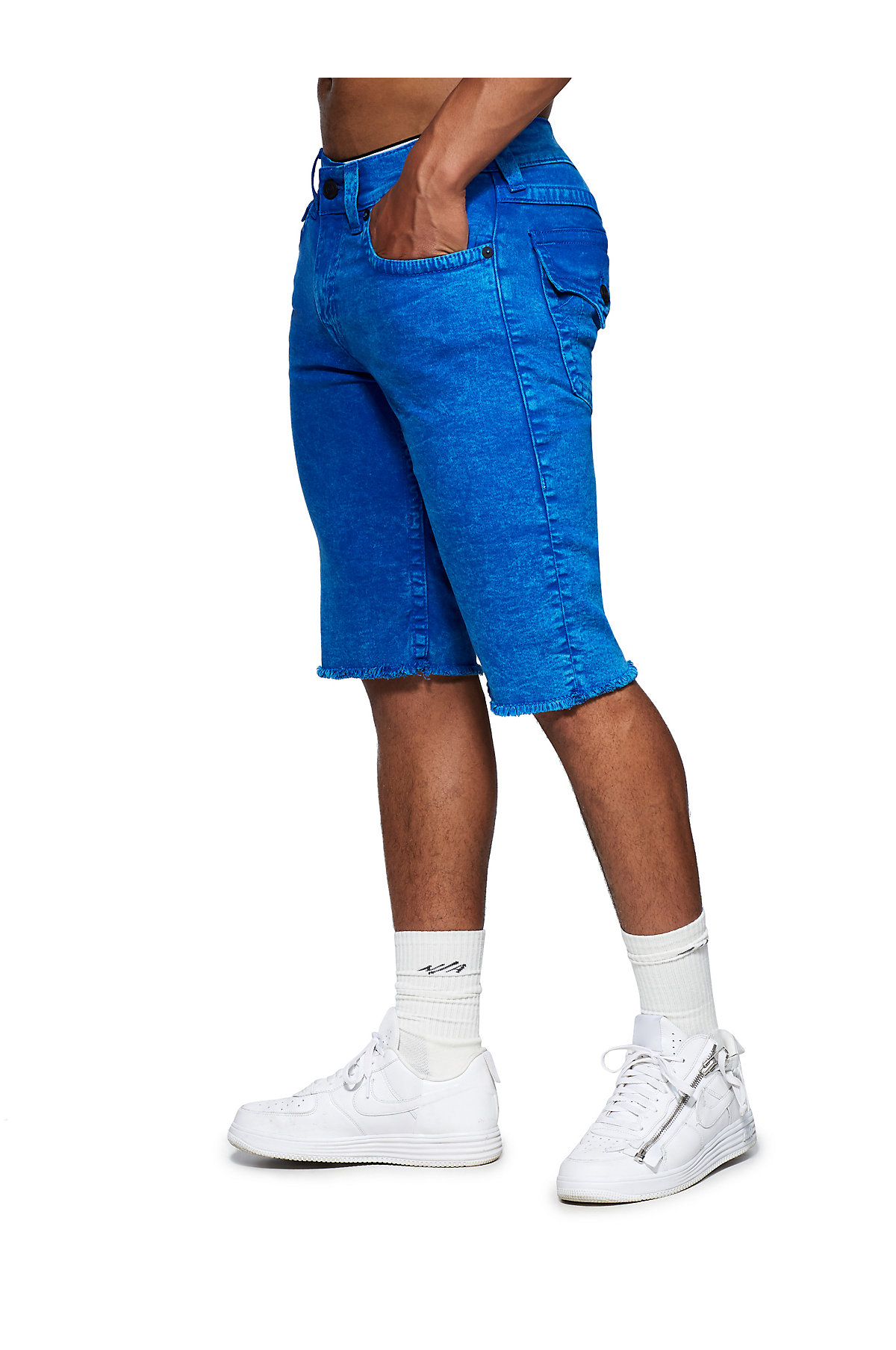 True Religion Men's Ricky Big T Straight Denim Stretch Jean Shorts eBay