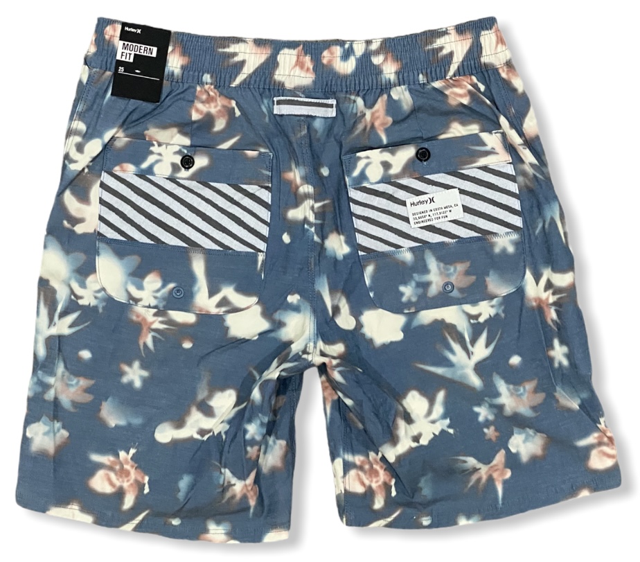 Hurley Kids' Boys' Youth Dark Room 16" Hybrid Board Walk Shorts - Blue Force - Picture 4 of 16