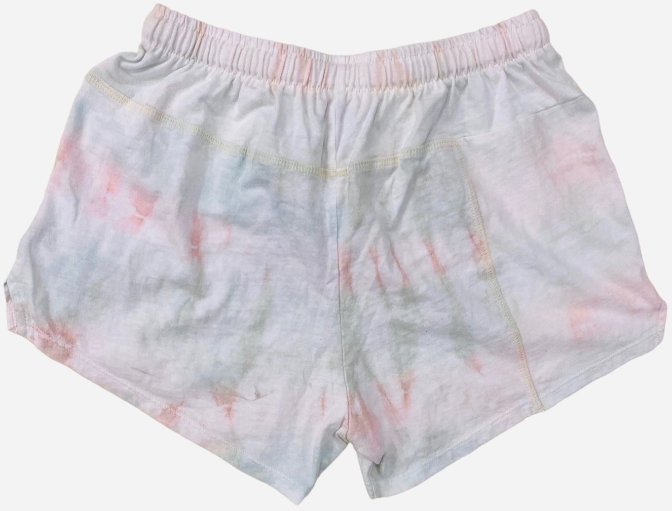 John Elliott Women's Reconstructed Handmade Cut-and-Sewn Tie Dye Sweat Shorts - Picture 9 of 13
