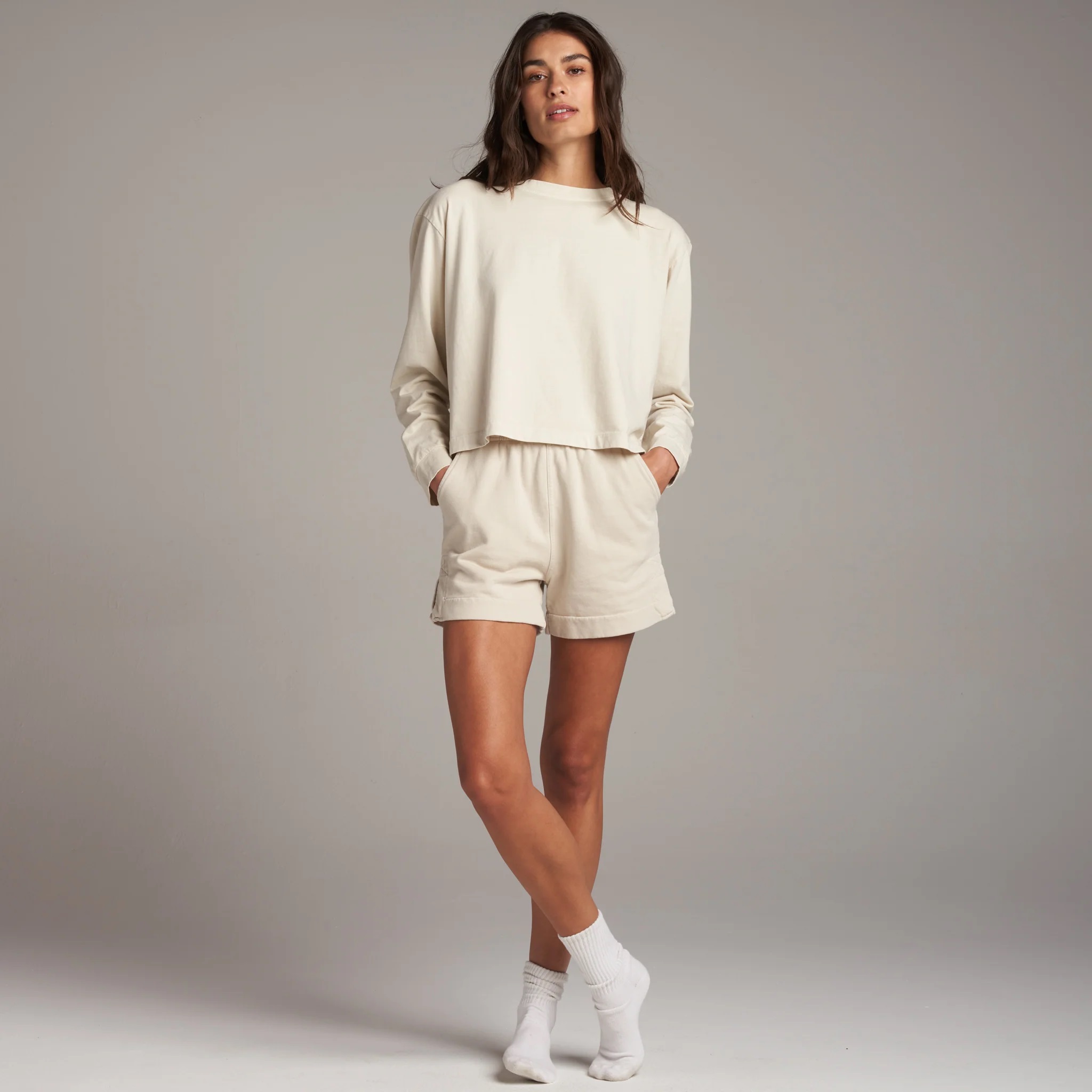 Rowan Women's Reagan Long Sleeve Oversized Boyfriend Heavyweight