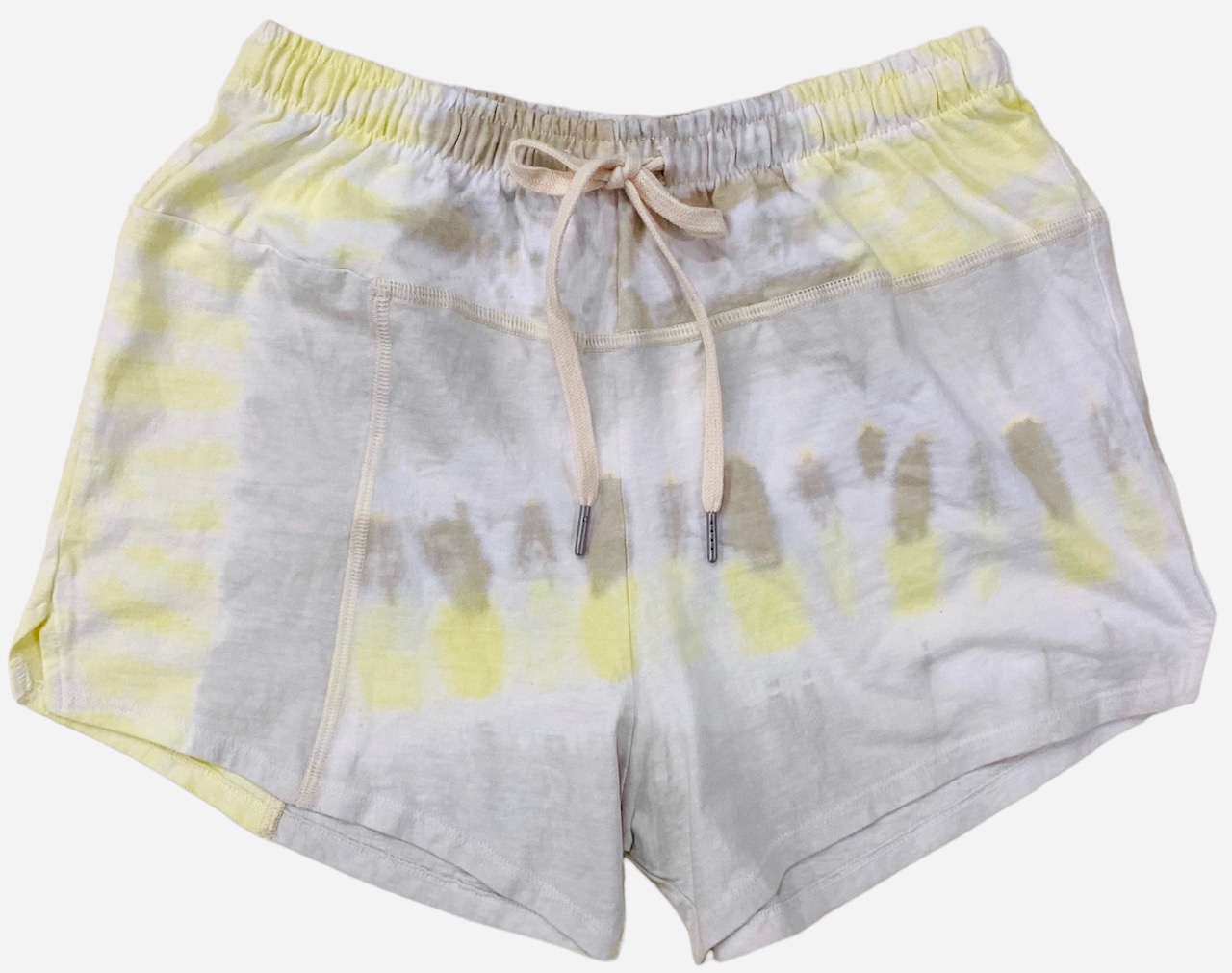 John Elliott Women's Reconstructed Handmade Cut-and-Sewn Tie Dye Sweat Shorts - Picture 2 of 13