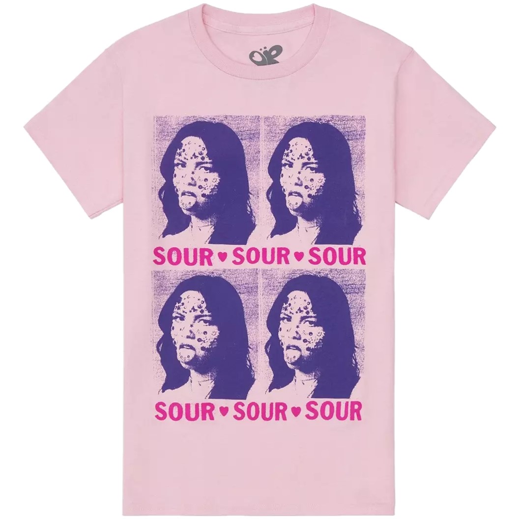 Olivia Rodrigo Sizes S-2XL Women's Hot Topic T-Shirt Sour Pink Tee Authentic - Picture 3 of 7