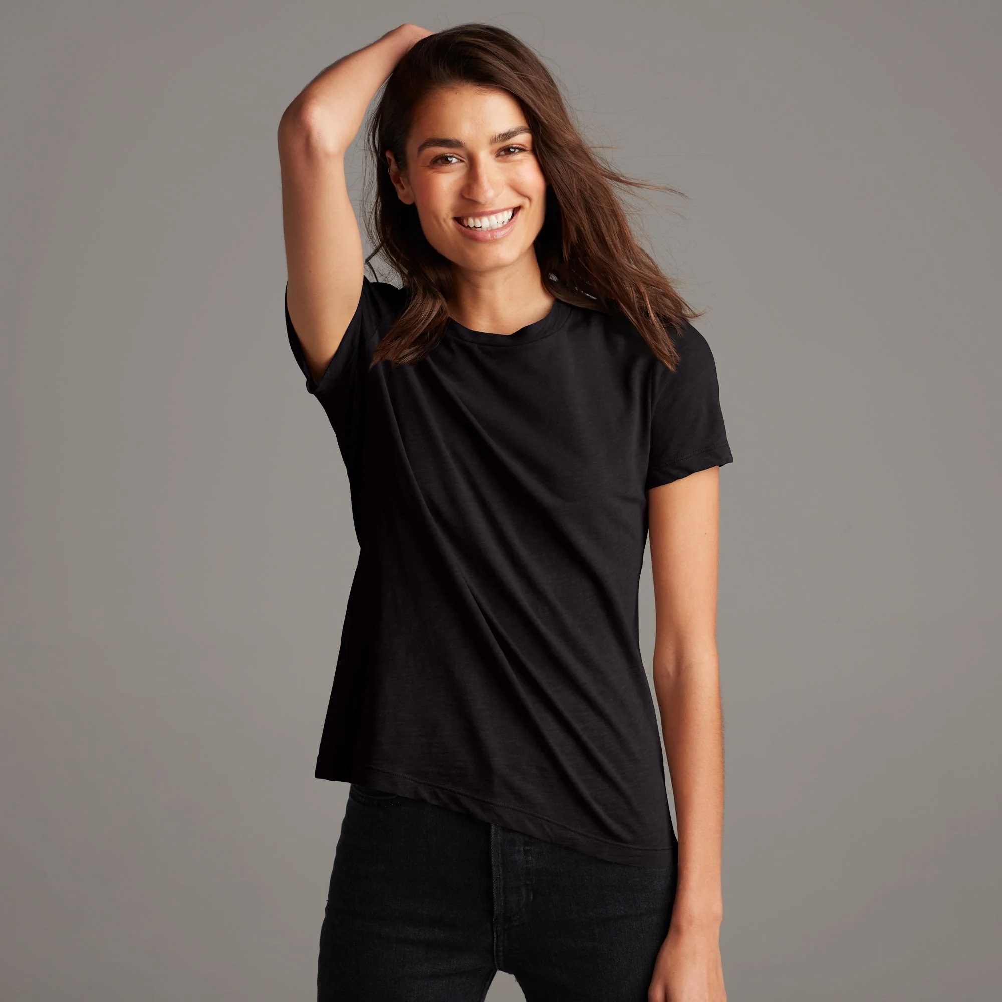 Rowan Women's Tyler Slub Cotton Short Sleeve Top Tee T-Shirt - Picture 7 of 26