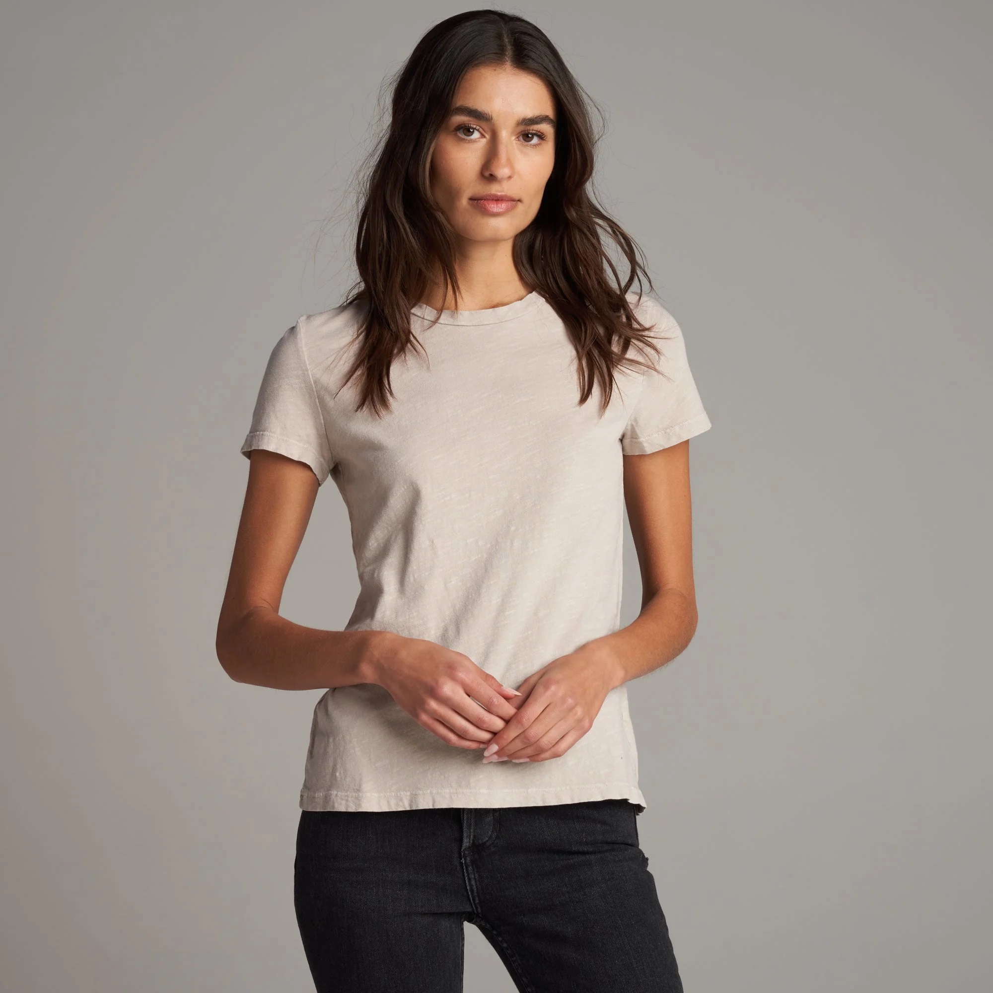 Rowan Women's Tyler Slub Cotton Short Sleeve Top Tee T-Shirt - Picture 9 of 26