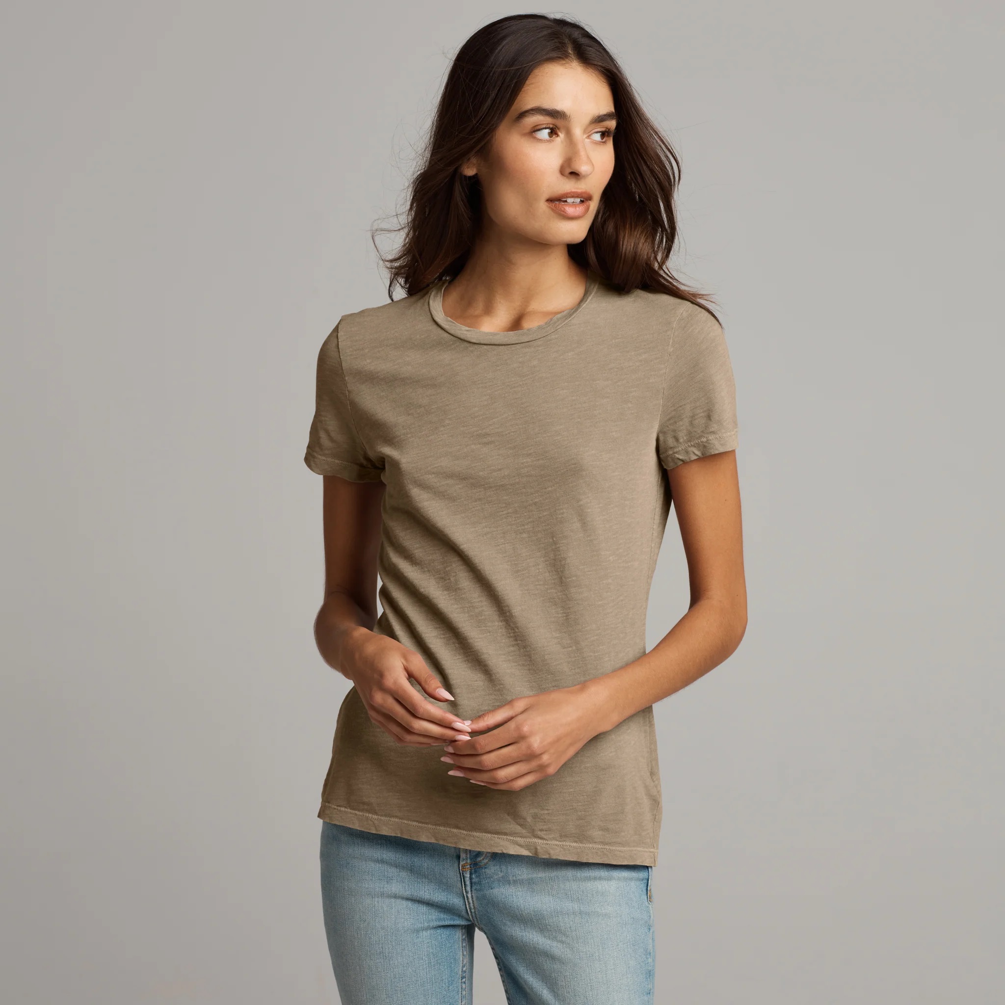 Rowan Women's Tyler Slub Cotton Short Sleeve Top Tee T-Shirt - Picture 16 of 26