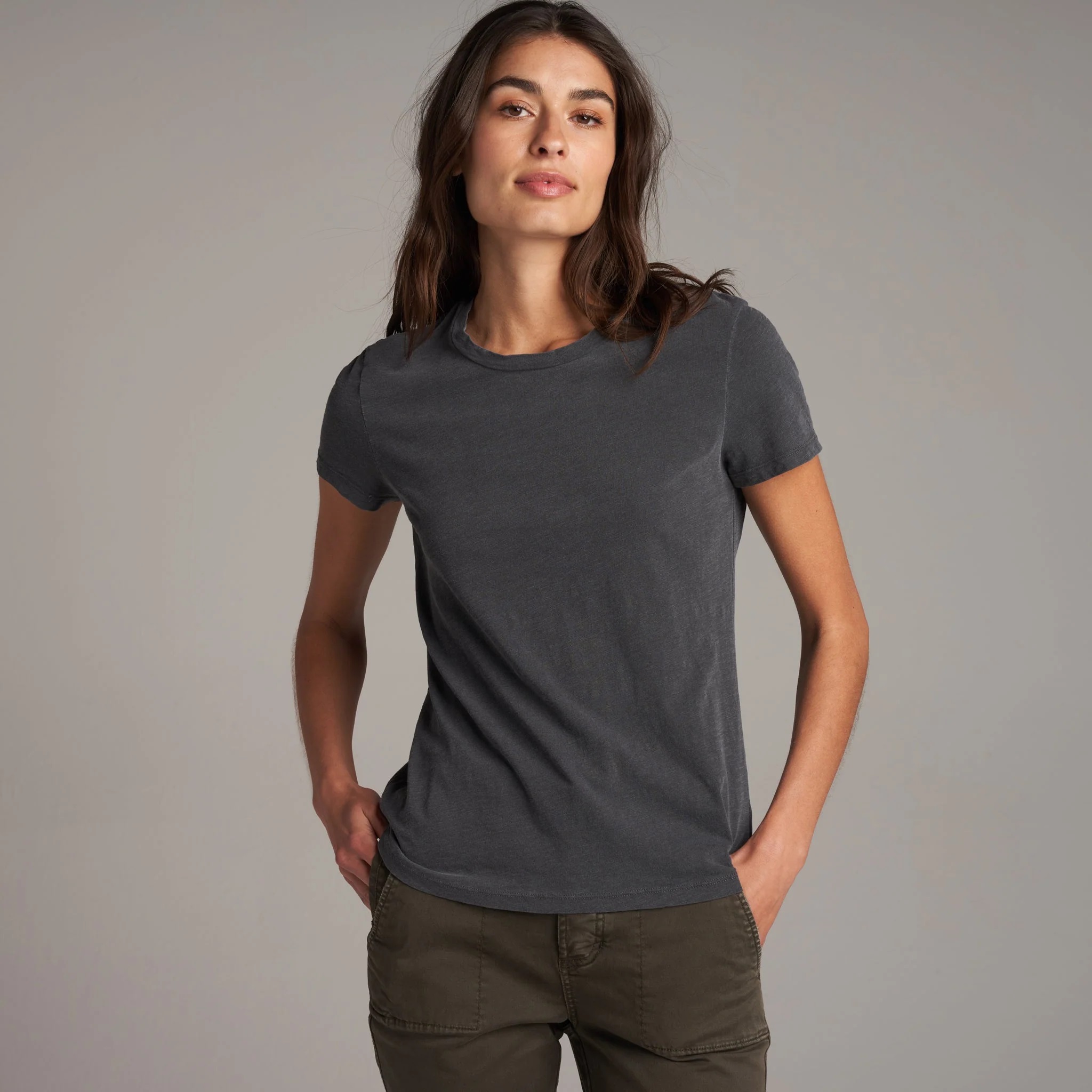 Rowan Women's Tyler Slub Cotton Short Sleeve Top Tee T-Shirt - Picture 20 of 26