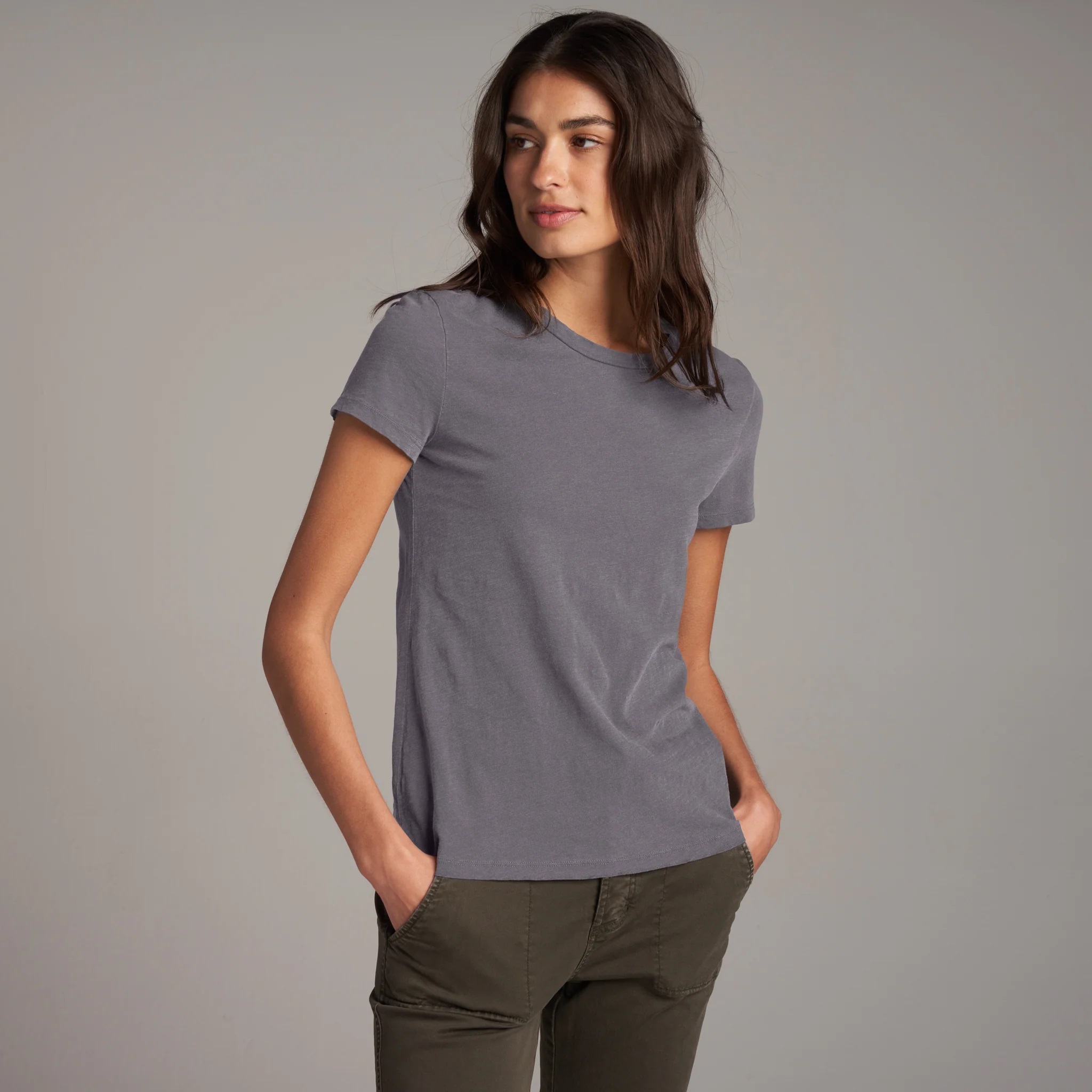 Rowan Women's Tyler Slub Cotton Short Sleeve Top Tee T-Shirt - Picture 23 of 26