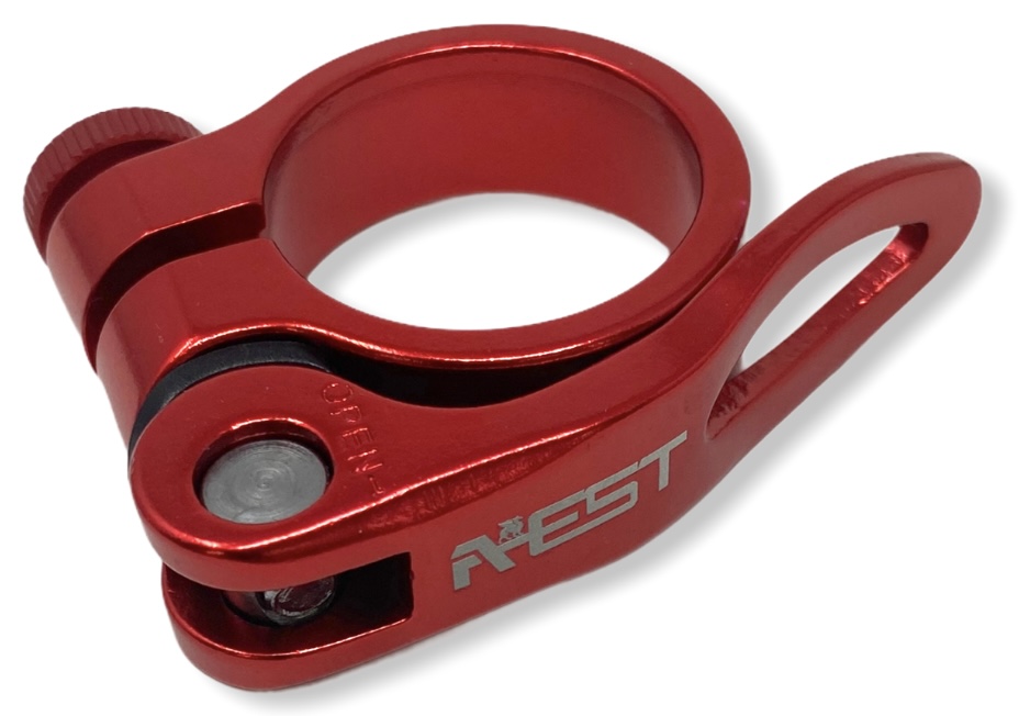 AEST Aluminium Fahrrad Sitzstütze Sattelklemme mit Schnellspannhebel 31,8 mm/34,9 mm - Bild 5 von 44