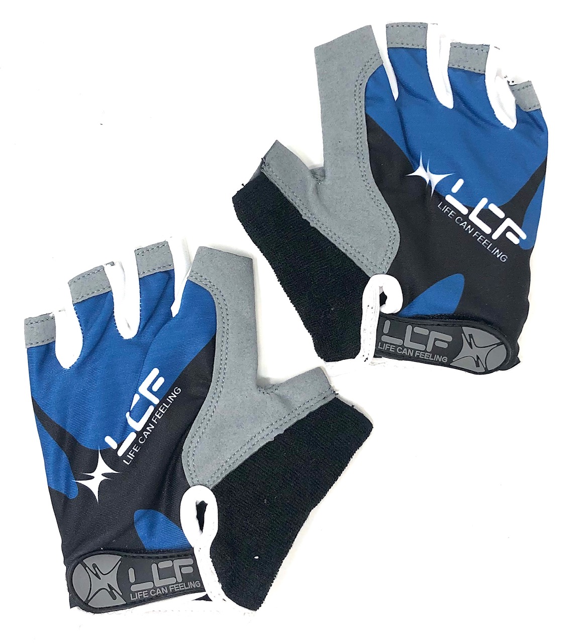 Medios guantes LCF unisex para adultos de carretera ciclismo de montaña bicicleta con palma acolchada de gel 3D - Imagen 8 de 13
