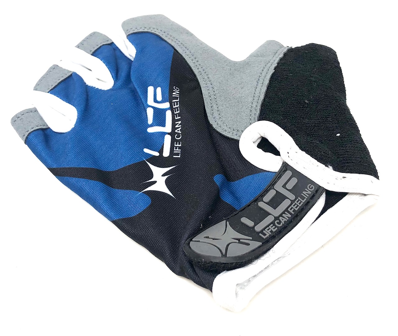 Medios guantes LCF unisex para adultos de carretera ciclismo de montaña bicicleta con palma acolchada de gel 3D - Imagen 9 de 13