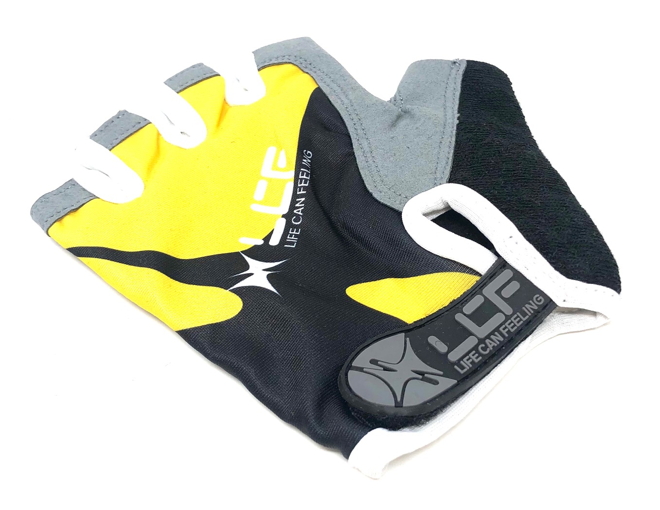 Medios guantes LCF unisex para adultos de carretera ciclismo de montaña bicicleta con palma acolchada de gel 3D - Imagen 12 de 13