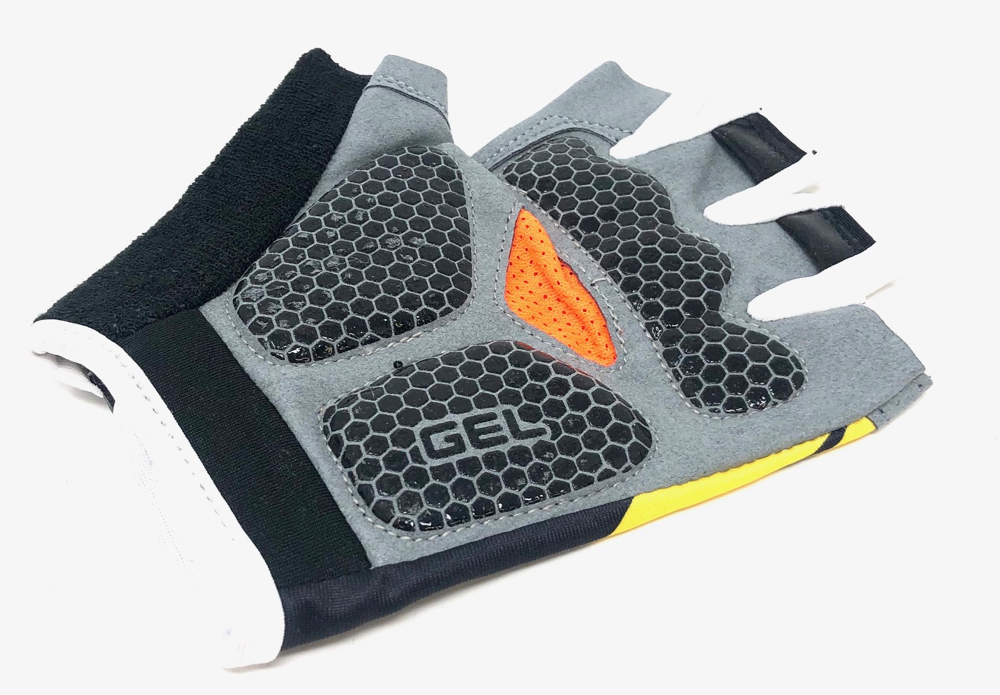 Medios guantes LCF unisex para adultos de carretera ciclismo de montaña bicicleta con palma acolchada de gel 3D - Imagen 13 de 13