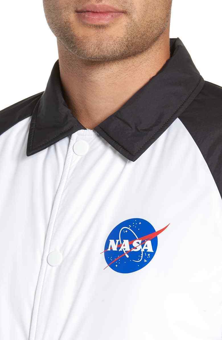 Vans Off The Wall Men's X NASA Space Voyager Torrey Padded Jacket - White/Black