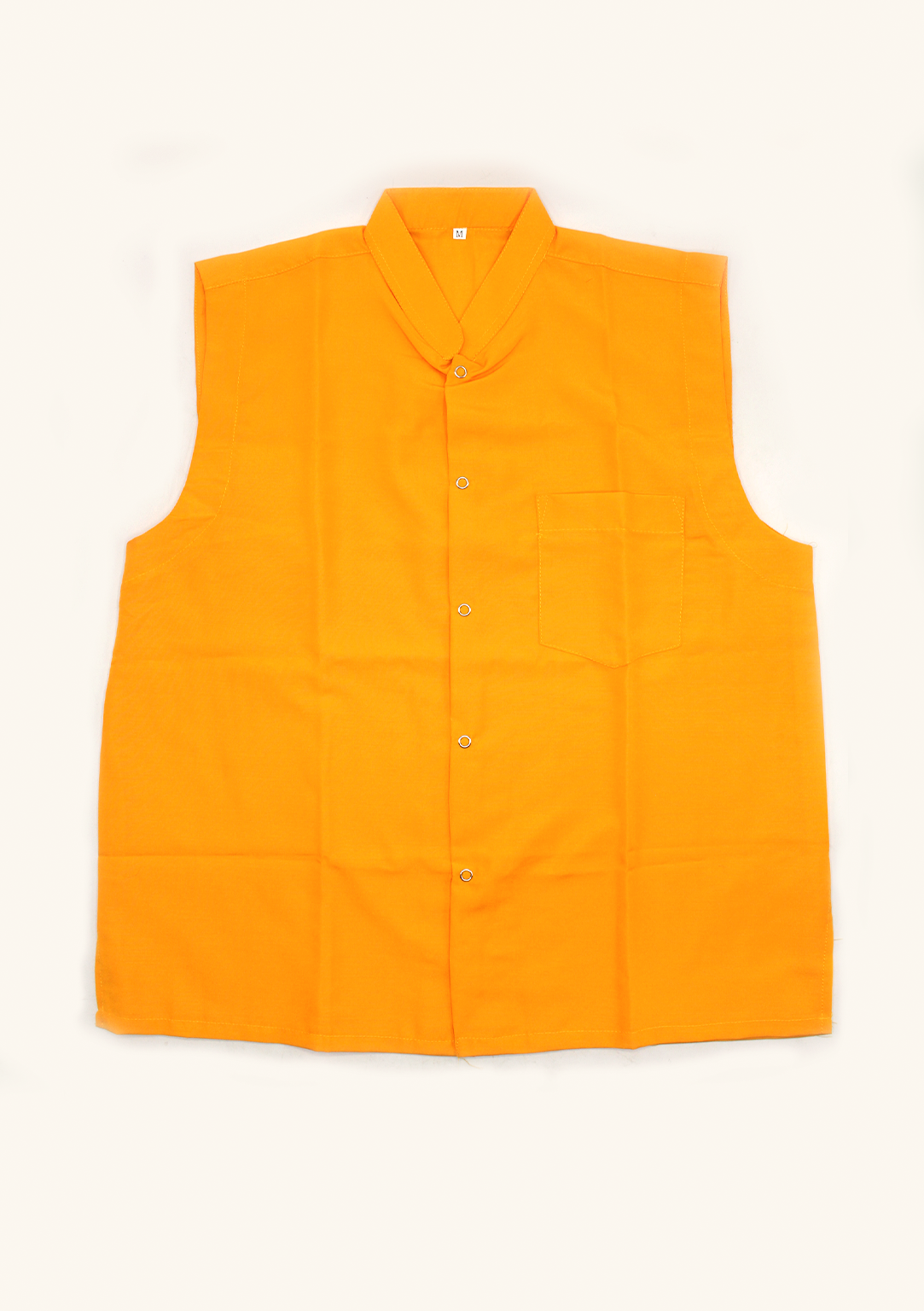 Buddhist Monk Orange Sleeveless Shirt - Picture 7 of 7
