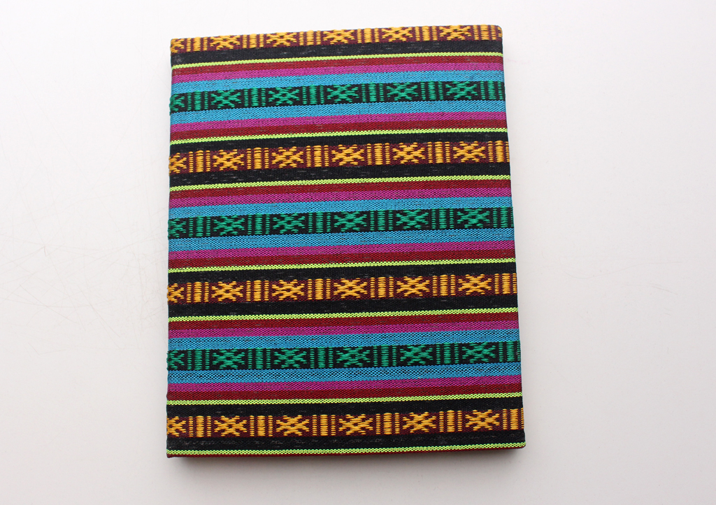 Multicolor Bhutanese Fabric Hard Cover Lokta Paper Travel Journal Book - Picture 6 of 7