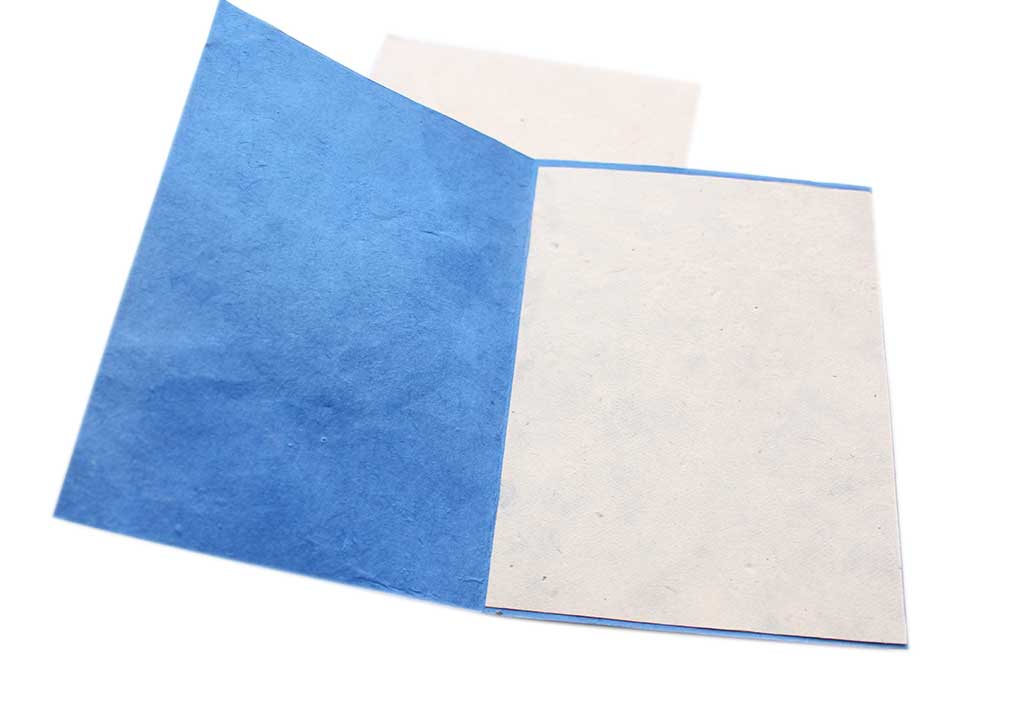 Traditional Nepalese Women Painted on Bodhi Leaf Greetings Card - Picture 8 of 8