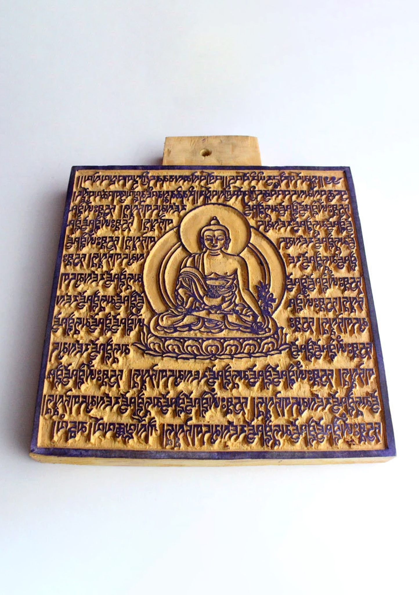 Gran Estampado en Bloque de Madera para Imprimir Banderas de Oración de Caballo de Viento, Papeles de Pared, Altar - Imagen 15 de 17