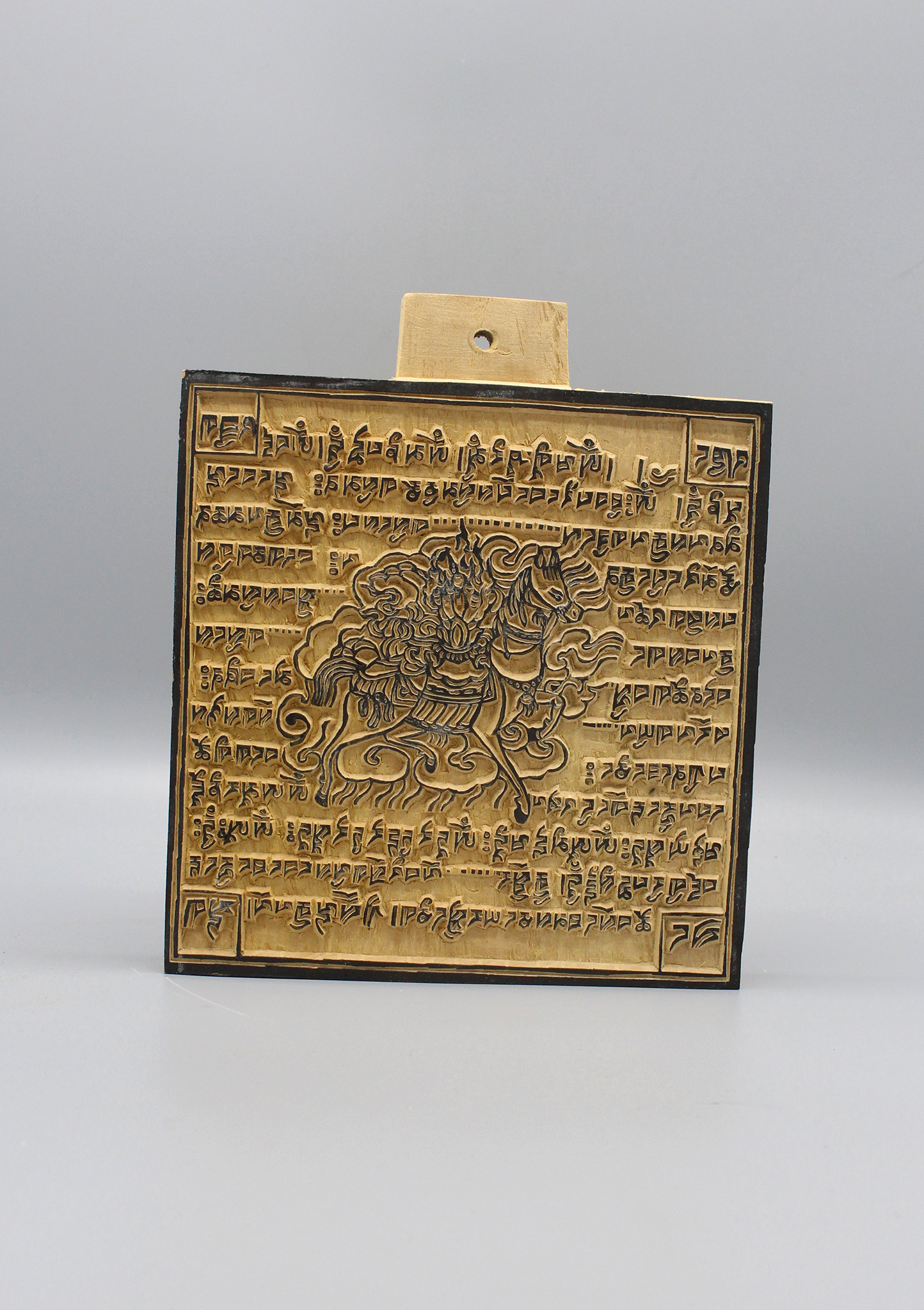 Gran Estampado en Bloque de Madera para Imprimir Banderas de Oración de Caballo de Viento, Papeles de Pared, Altar - Imagen 12 de 17
