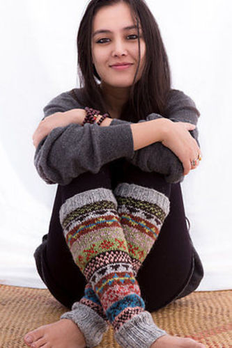 Knit Wool Leg Warmers-Soft and Warm Woolen Legwarmers - Picture 13 of 40