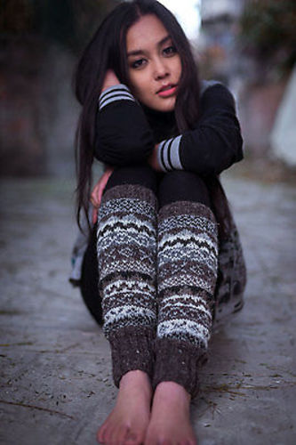 Knit Wool Leg Warmers-Soft and Warm Woolen Legwarmers - Picture 39 of 40