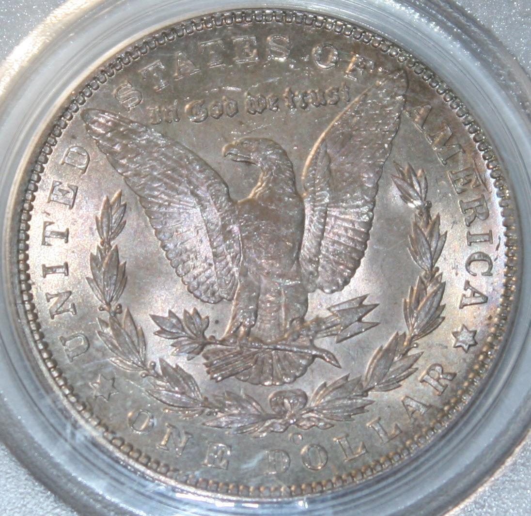 1904O Silver Dollar 1 PCGS MS64, White coin light toning, holder marked eBay