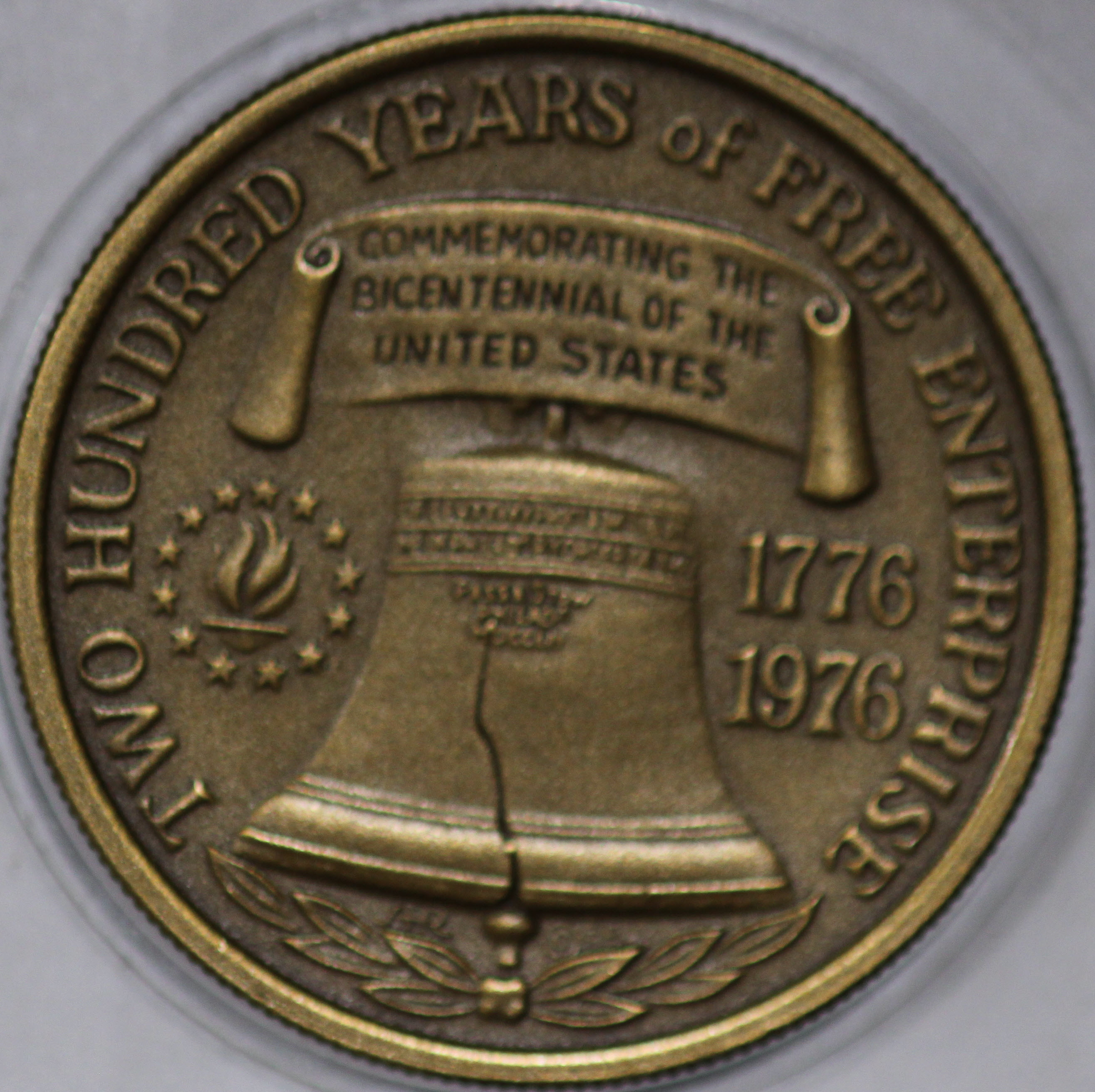 200 Years of Liberty 純銀 八角形 希少 1976年発行 1976 Bicentennial Bronze Medal, 200 Years of Freedom, Same
