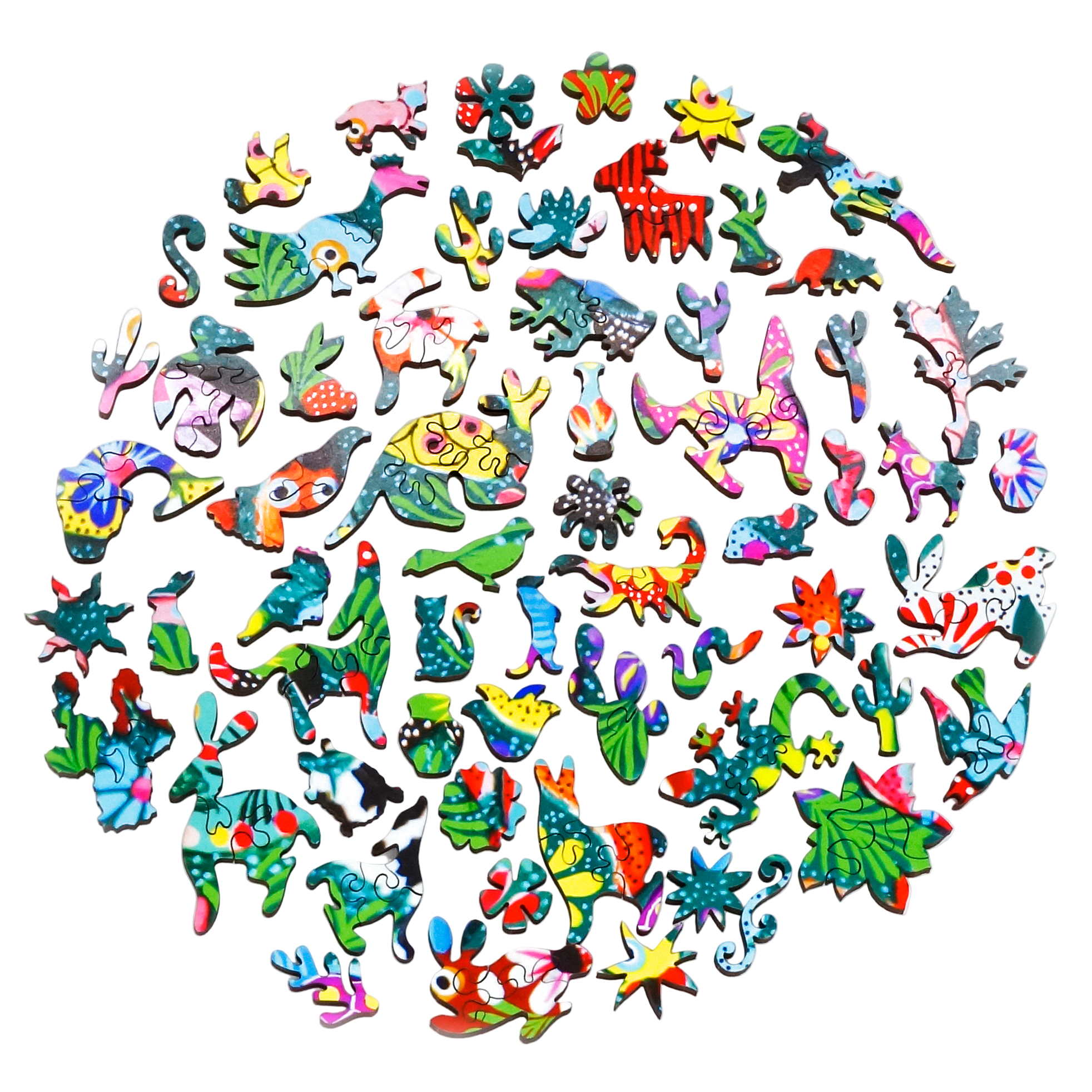 Mexican Folk Art (450 Piece Wooden Jigsaw Puzzle) | eBay