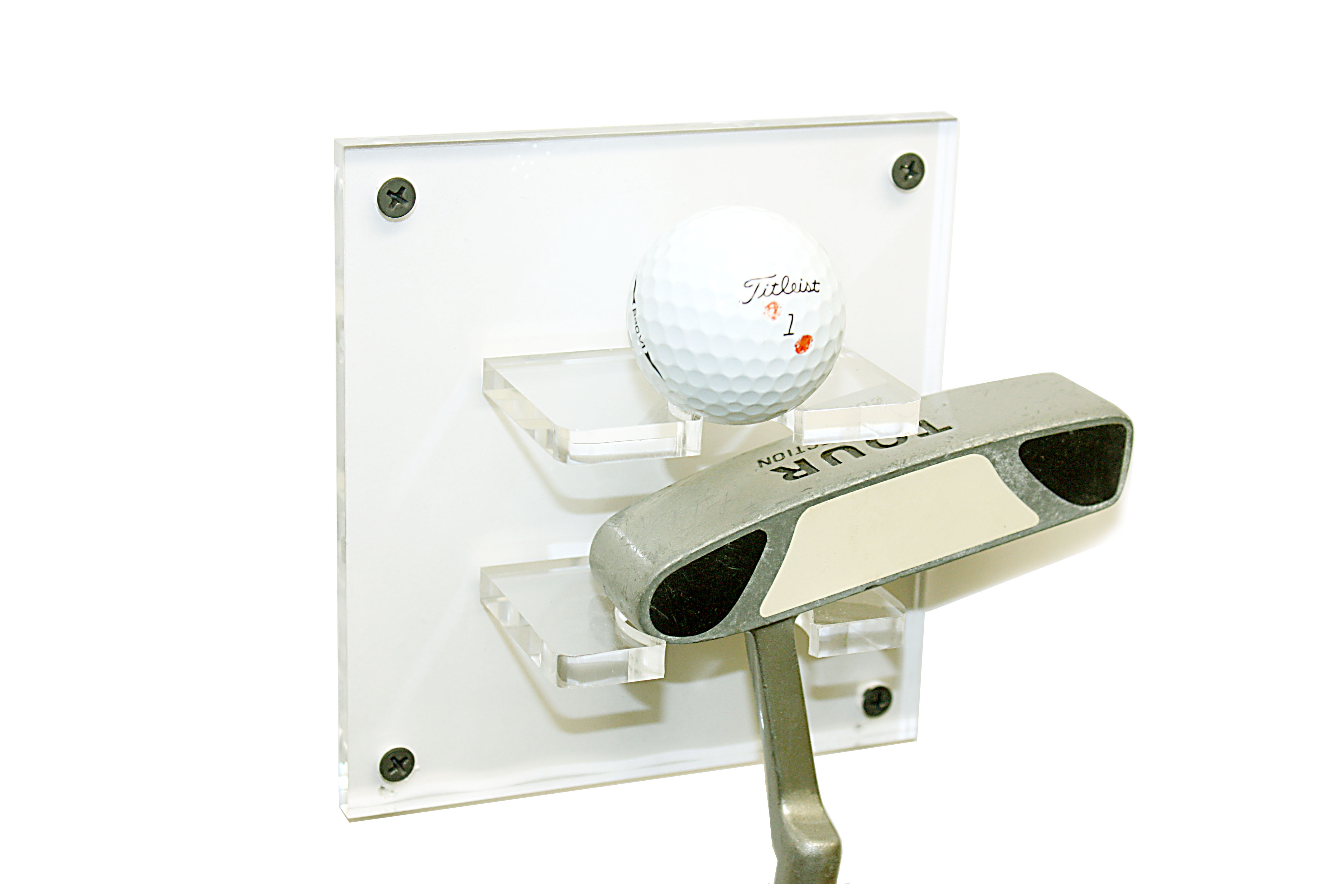 Clear Acrylic Golf Ball and Putter Combo Wall Mount Bracket (A054G) 652012359203 eBay