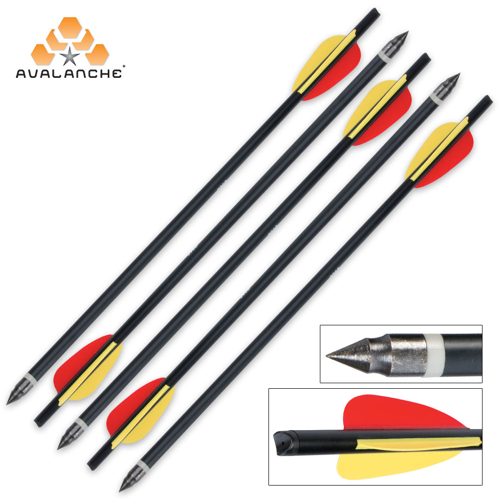5Pack 15" High Quality Crossbow Arrows Hunting Bow Bolts Aluminum