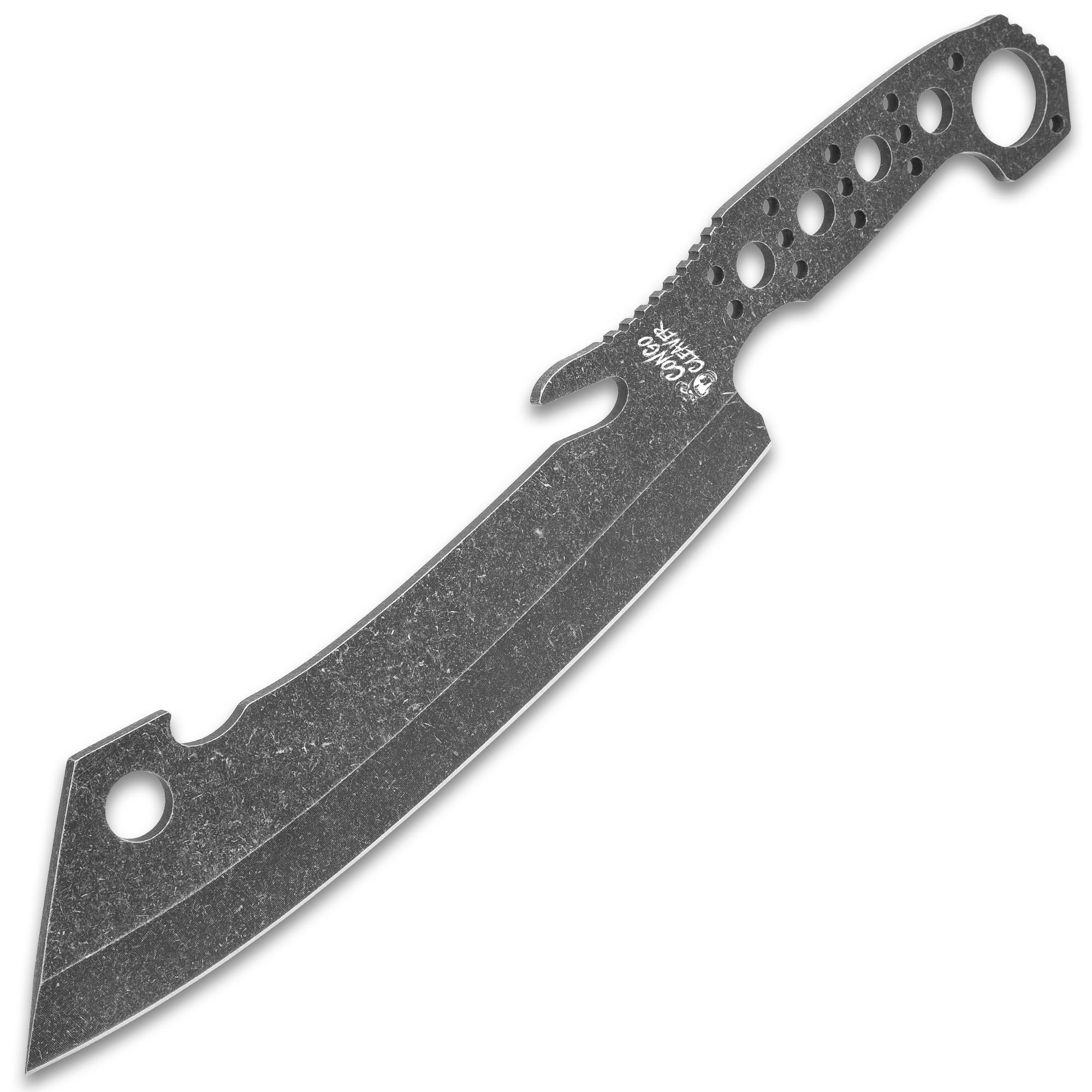 7 1/2” Stainless Steel Full Tang Survival Tactical Cleaver w/Throwing
