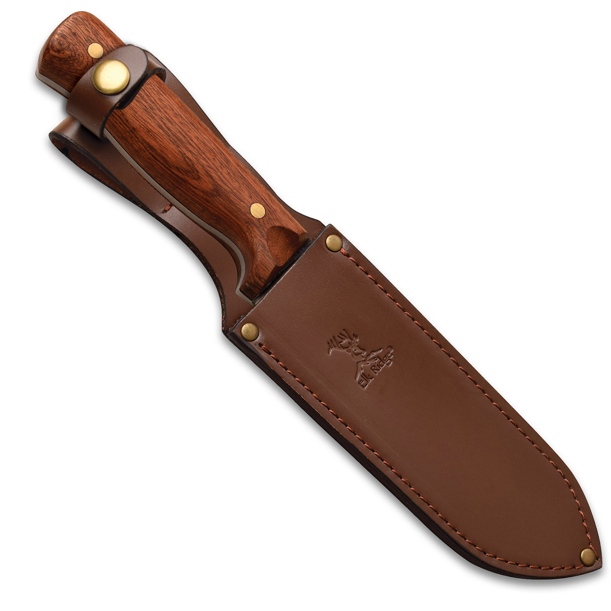 11 2/3” Fixed Blade Full Tang hunting Knife with Sheath 65Mn High