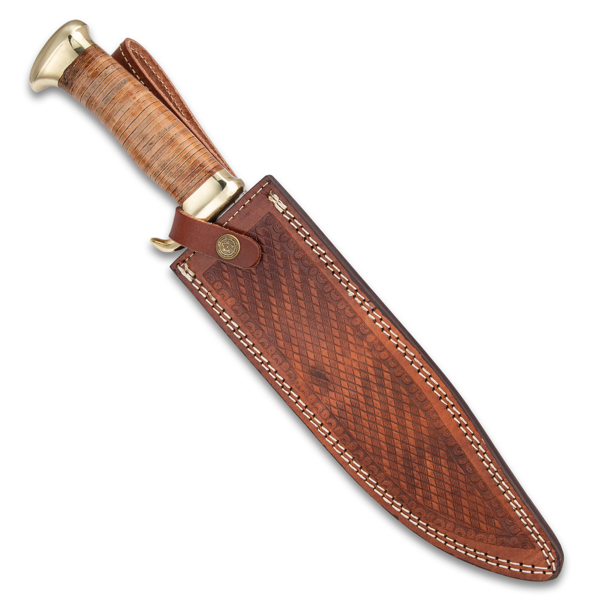 TIMBER RATTLER 16 1/2" STAINLESS STEEL BOWIE KNIFE Hunting Survival