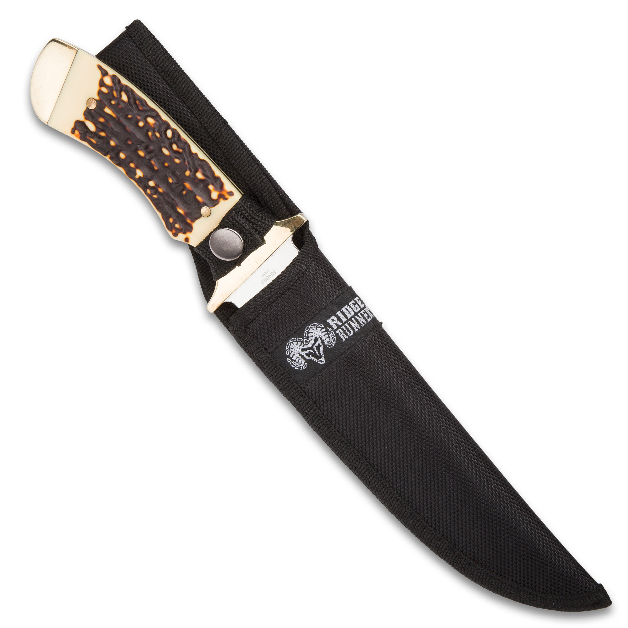 12" Antler Hunting Survival Skinning Fixed Blade Knife Full Tang Army Bowie eBay