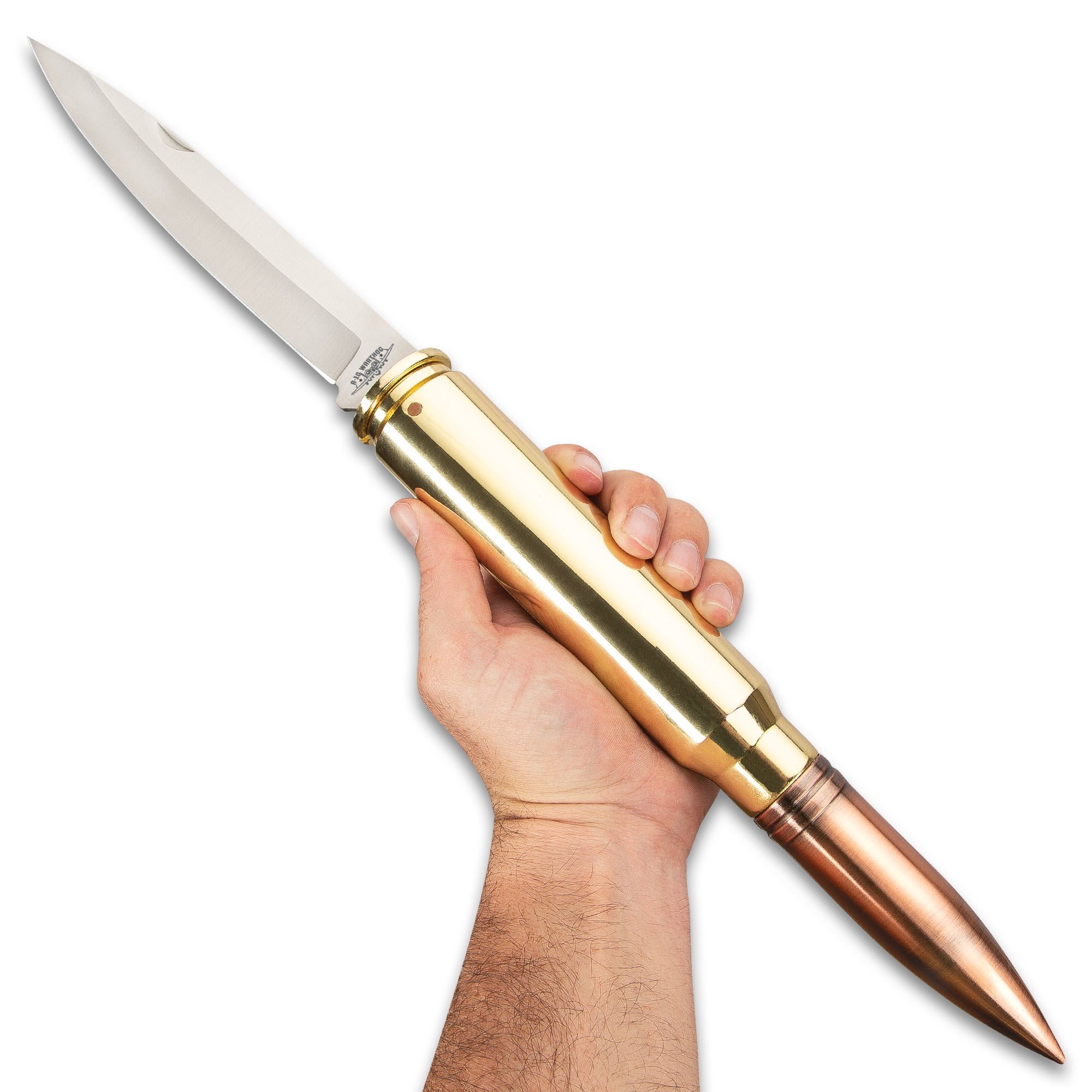 20" 30mm EXTRA LARGE Bullet Folding Pocket Knife Caliber Round