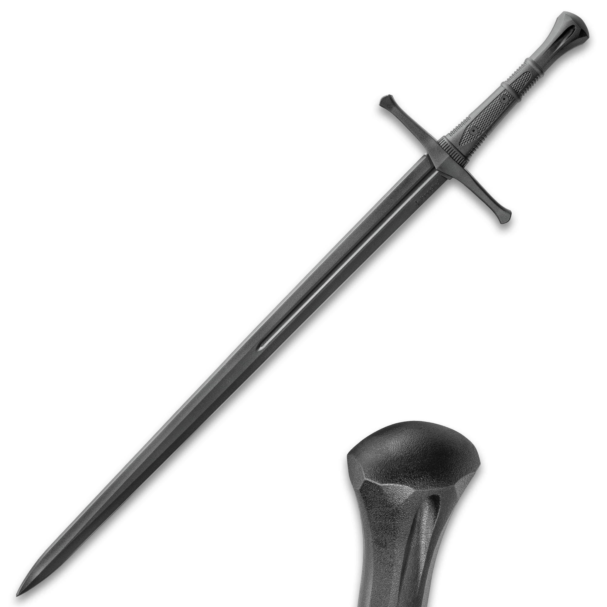 43 1/2” Black Polypropylene Martial Arts Training Practice Sword or