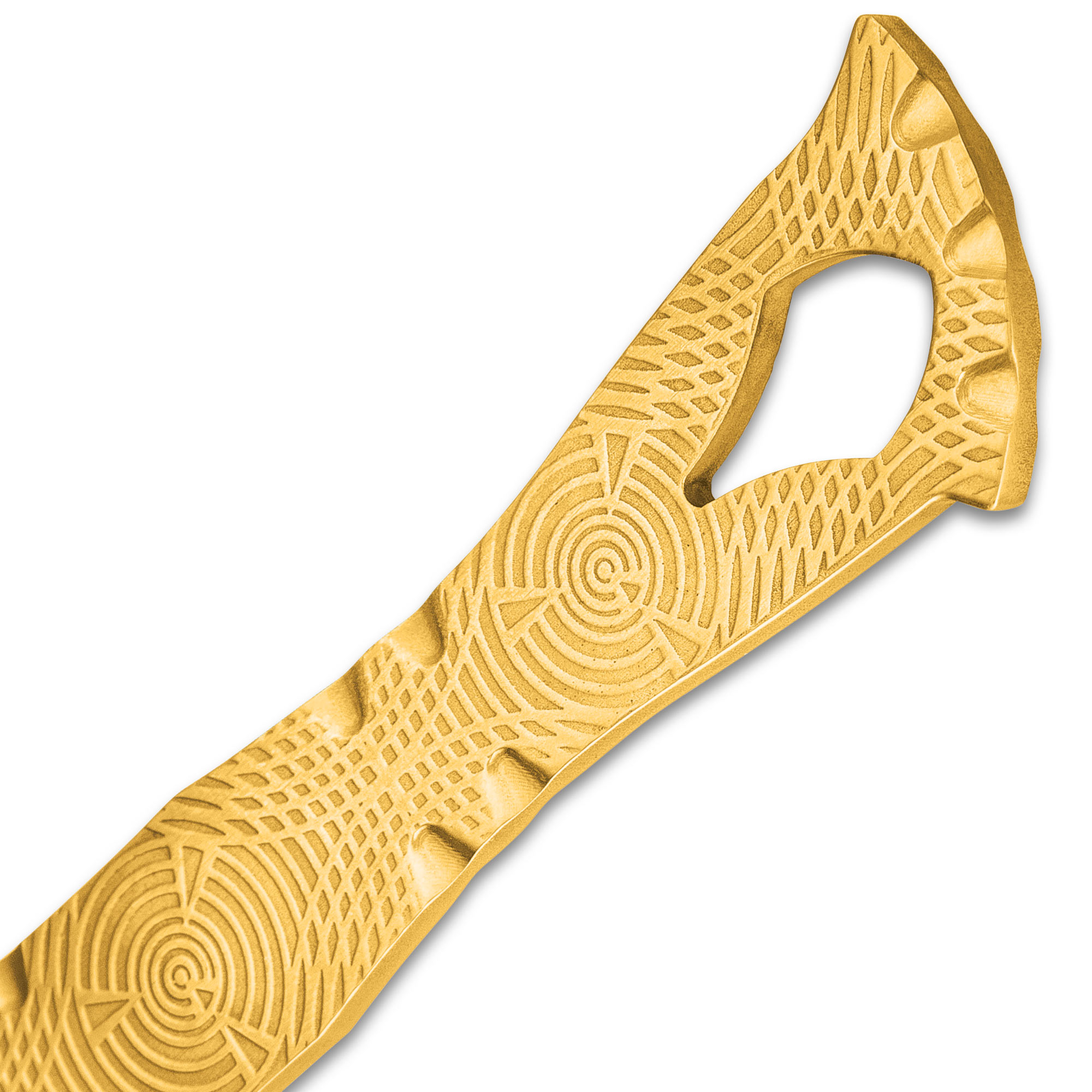 6 4/5" 3PC Aztec Gold FIXED BLADE FULL TANG Stainless Steel THROWING