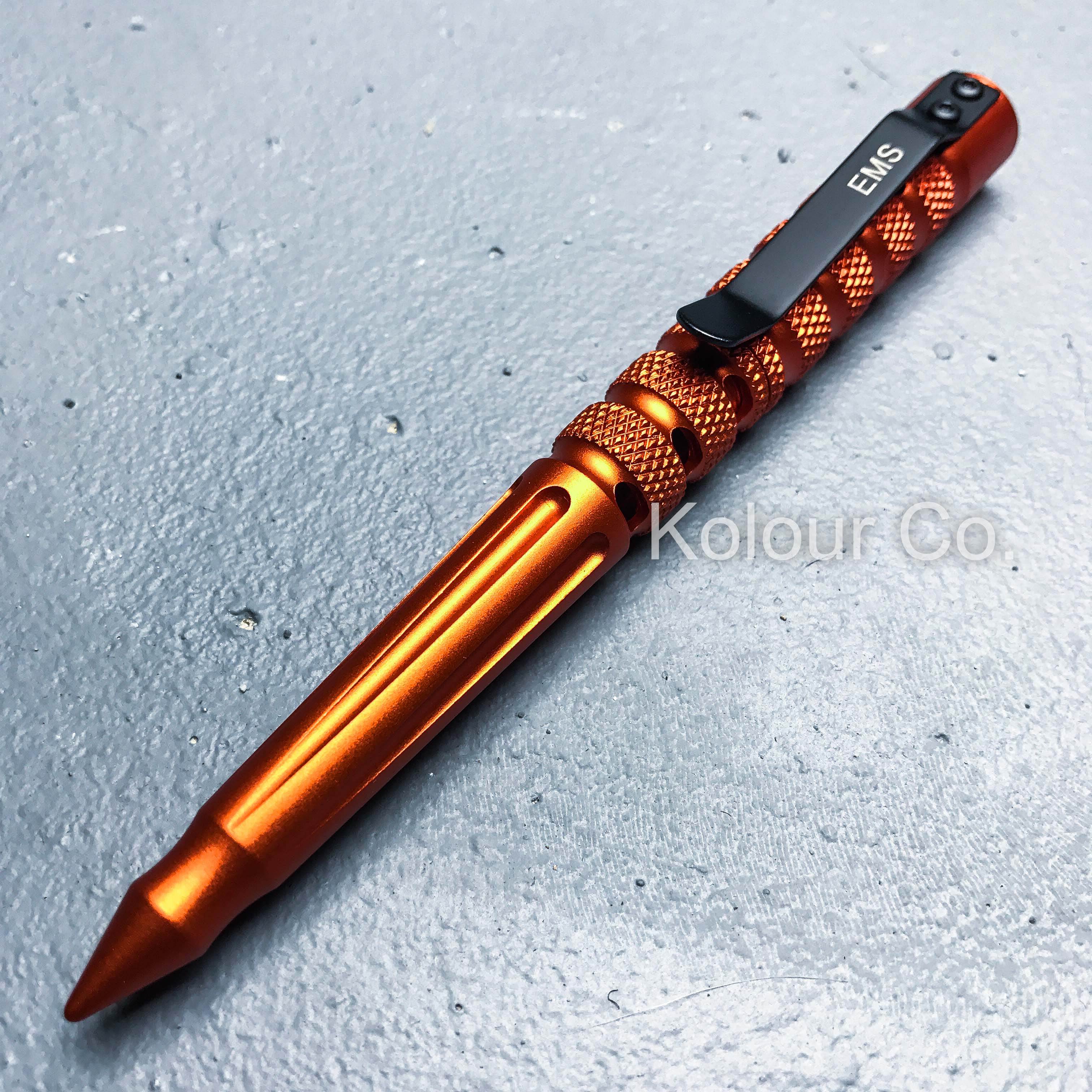 6" EMS Aluminum Tactical Pen Glass Breaker COMBAT Self Defense Military Kubaton eBay