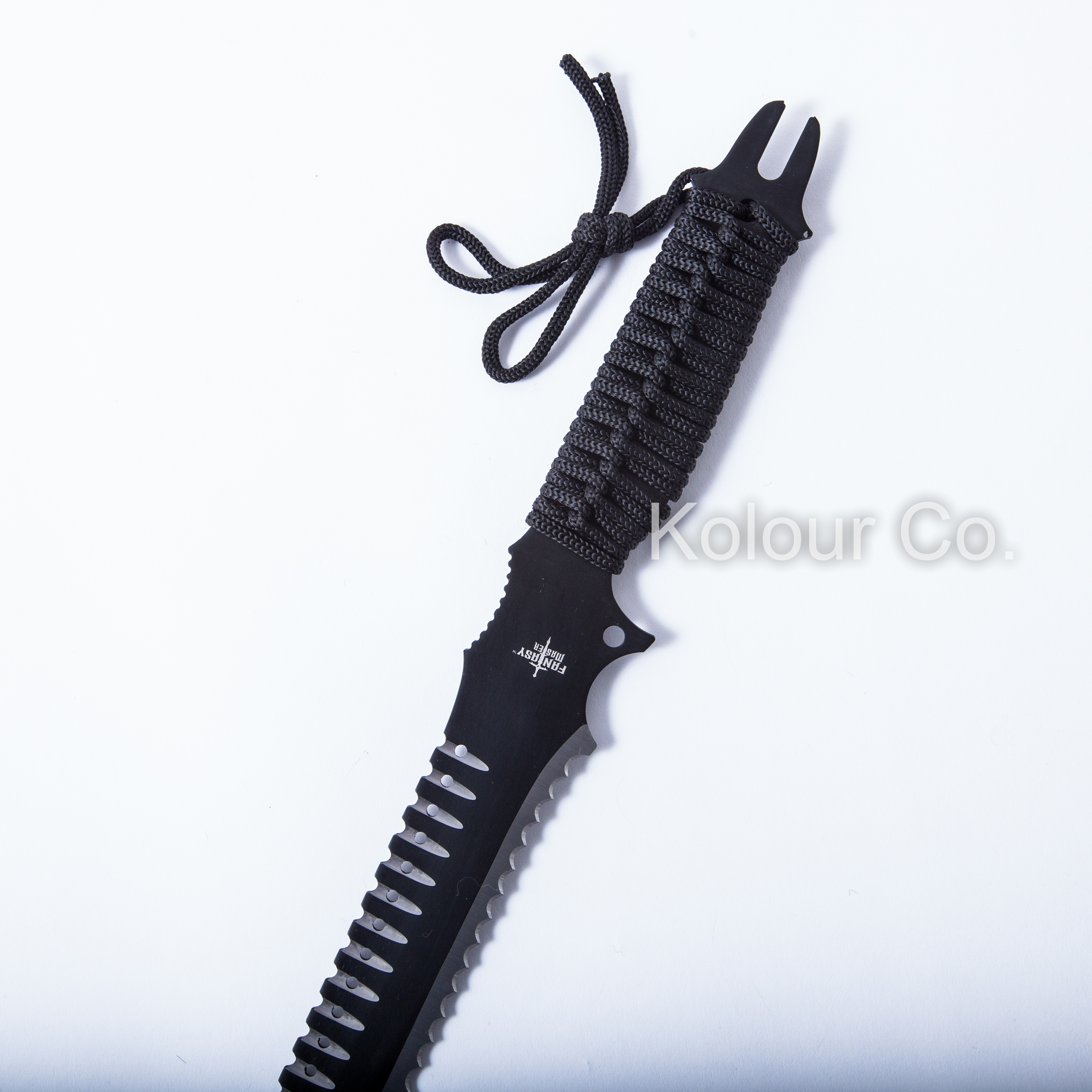 25" BLACK NINJA SWORD Full Tang Machete Tactical Blade Katana Knife