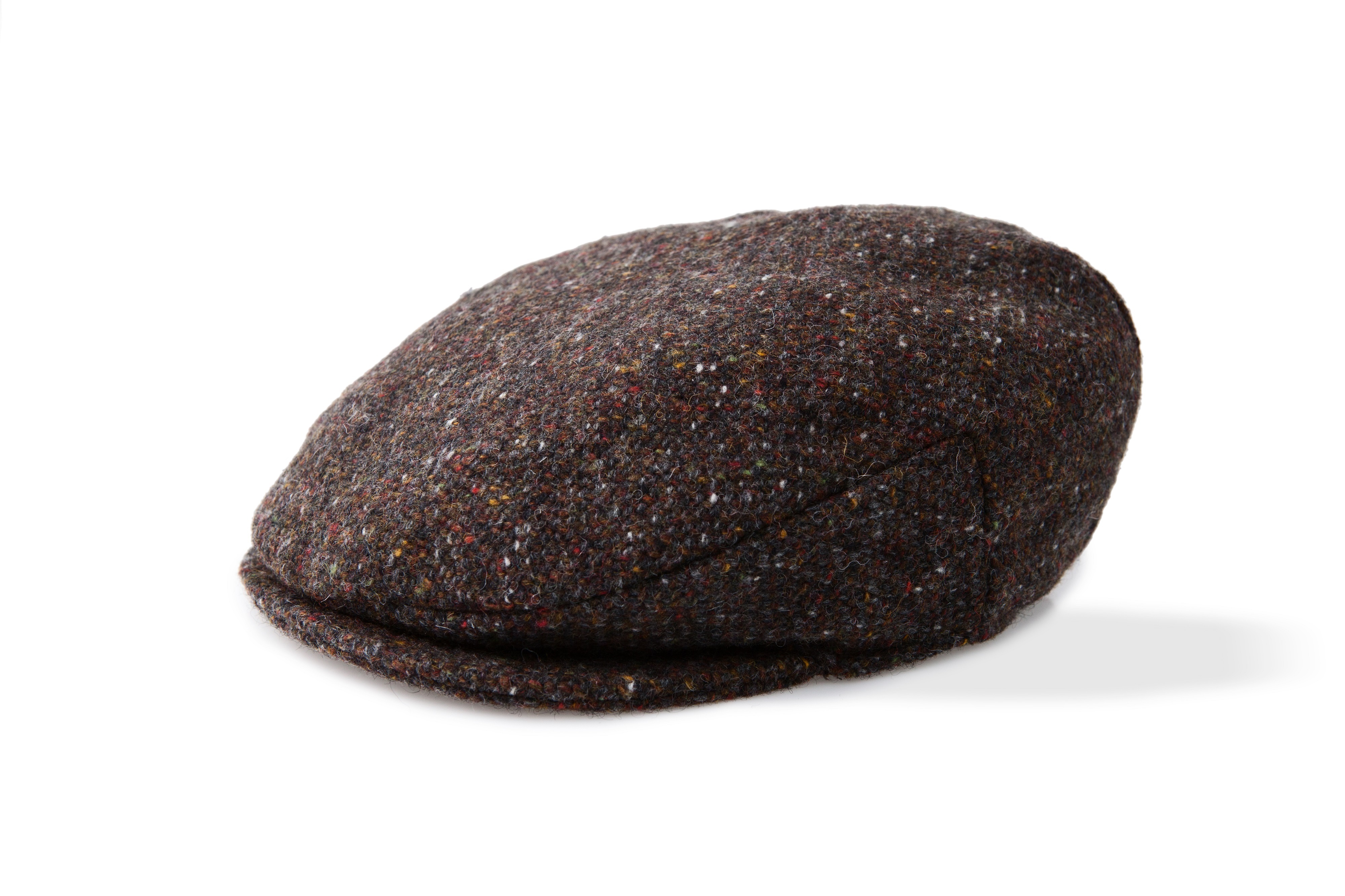 Mens Cap, Hat Donegal Tweed Irish Vintage Style, 100% Wool