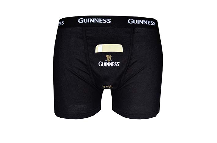 Boxer Black Guinness By Night Big Pint Cotton Elastic Waist Band - Picture 3 of 3