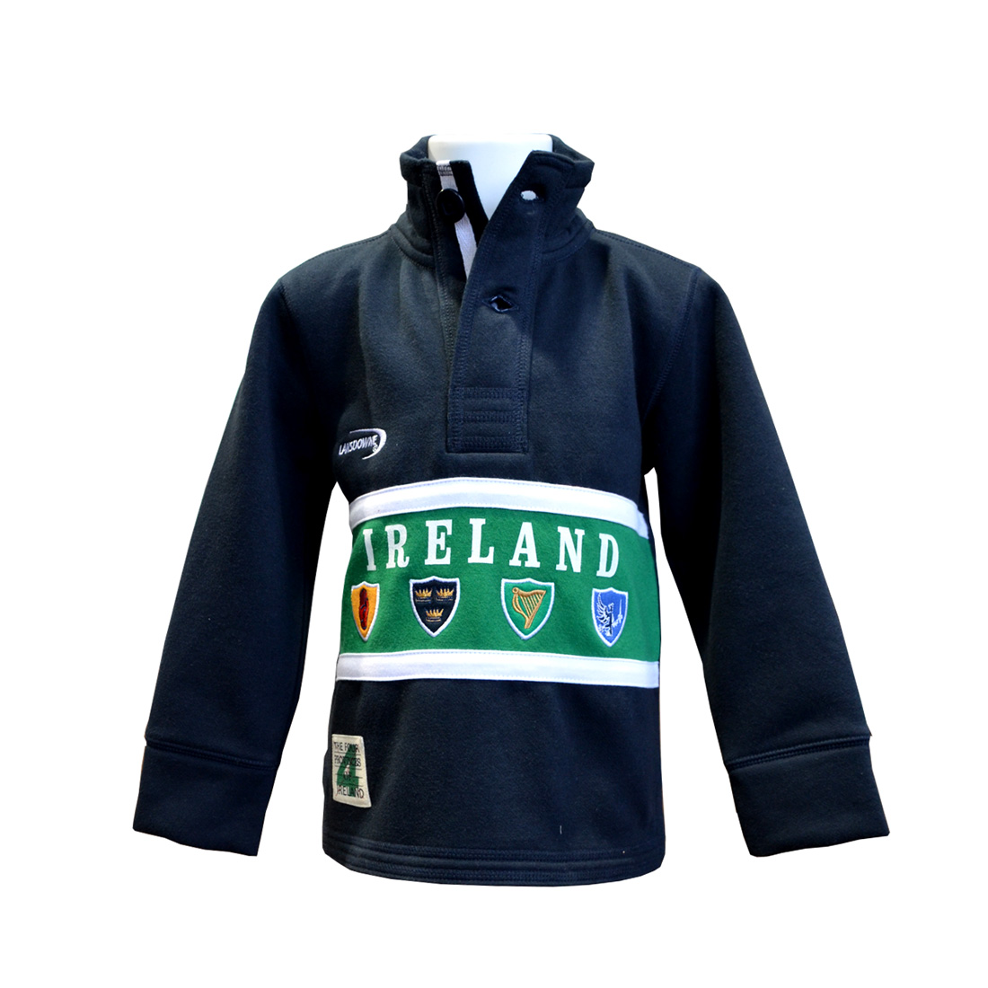 Kids Top Navy Ireland 4 Province High Neck 100% cotton