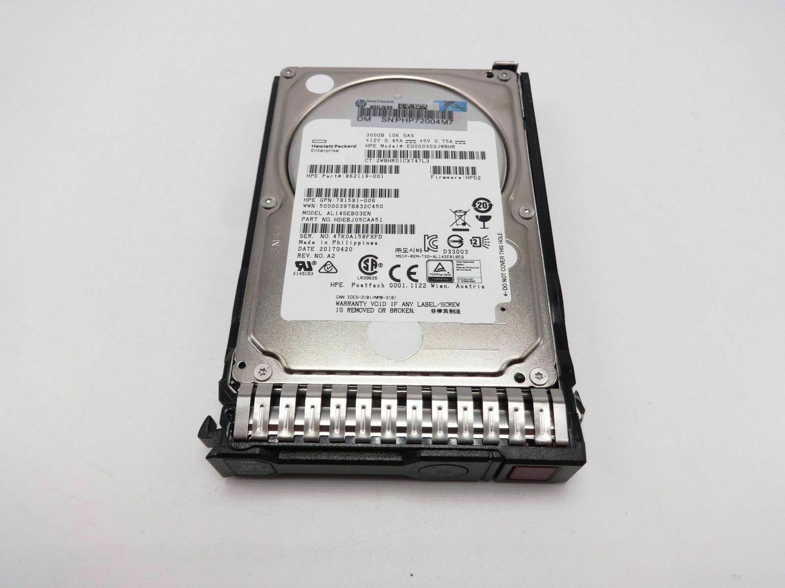 HP 652583-B21 653957-001 Compatible G8 600GB 10K 2.5/" SAS 3rd Party Hard Drive